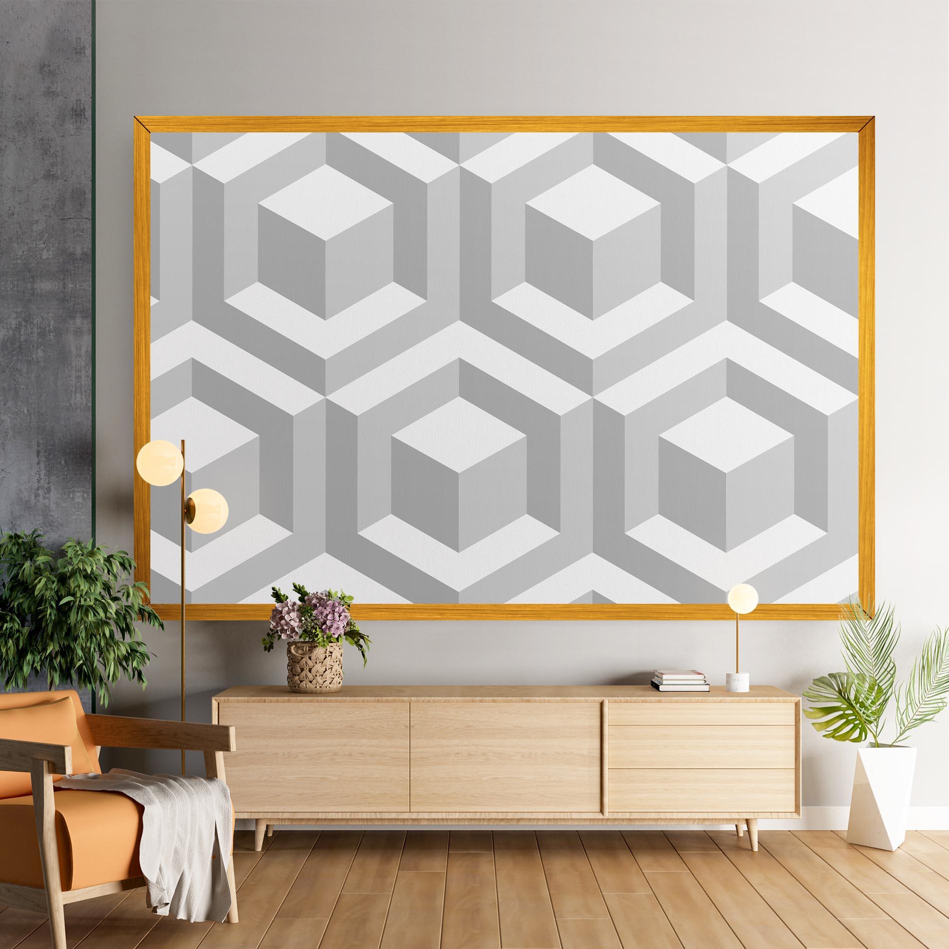 Obraz na Płótnie 3d Square mockup 9