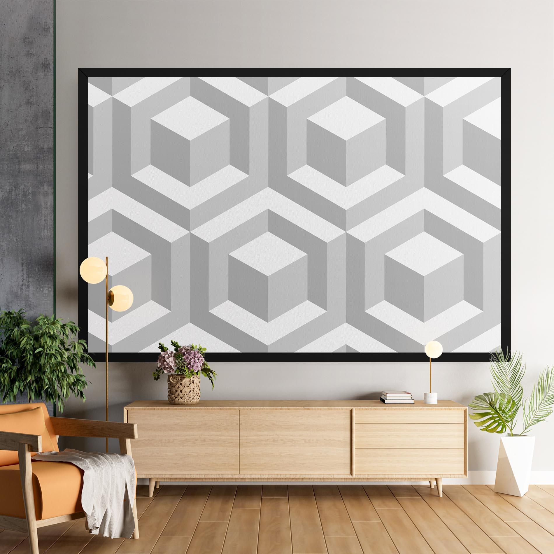 Obraz na Płótnie 3d Square mockup 9