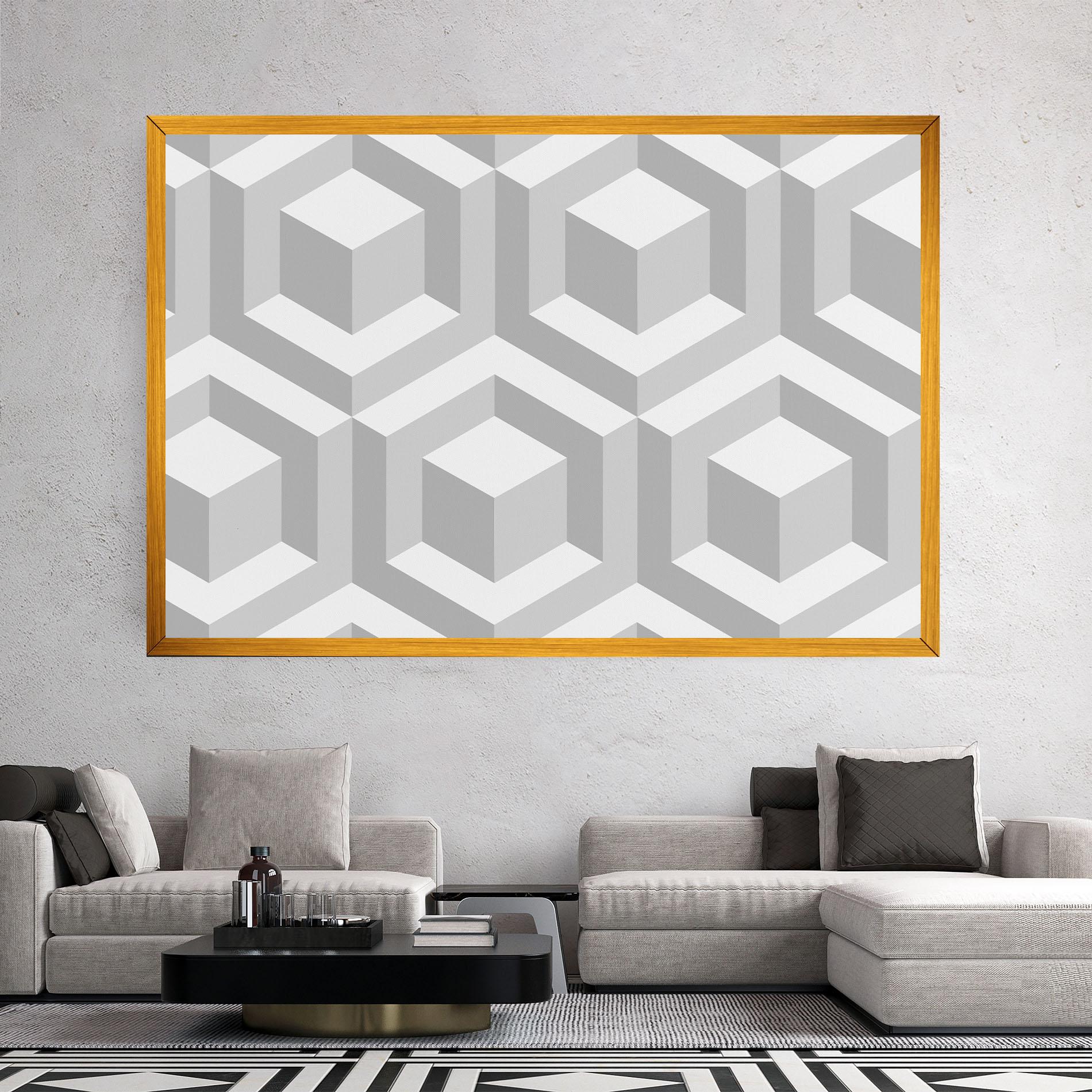 Obraz na Płótnie 3d Square mockup 2