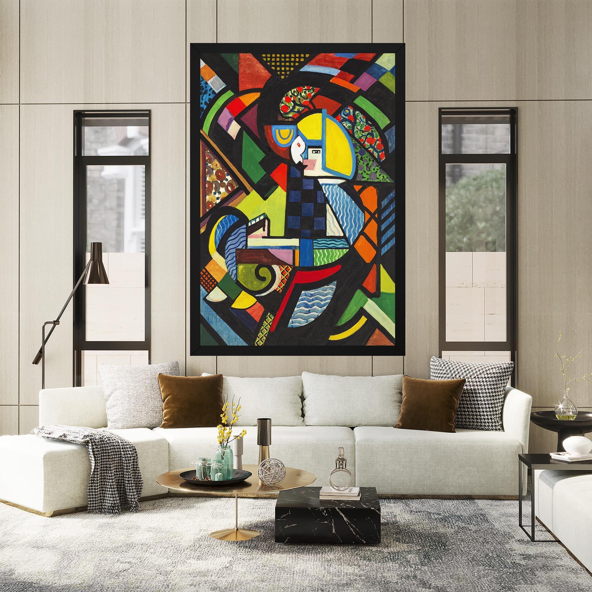 Obraz na Płótnie Mix Color Shapes mockup 2