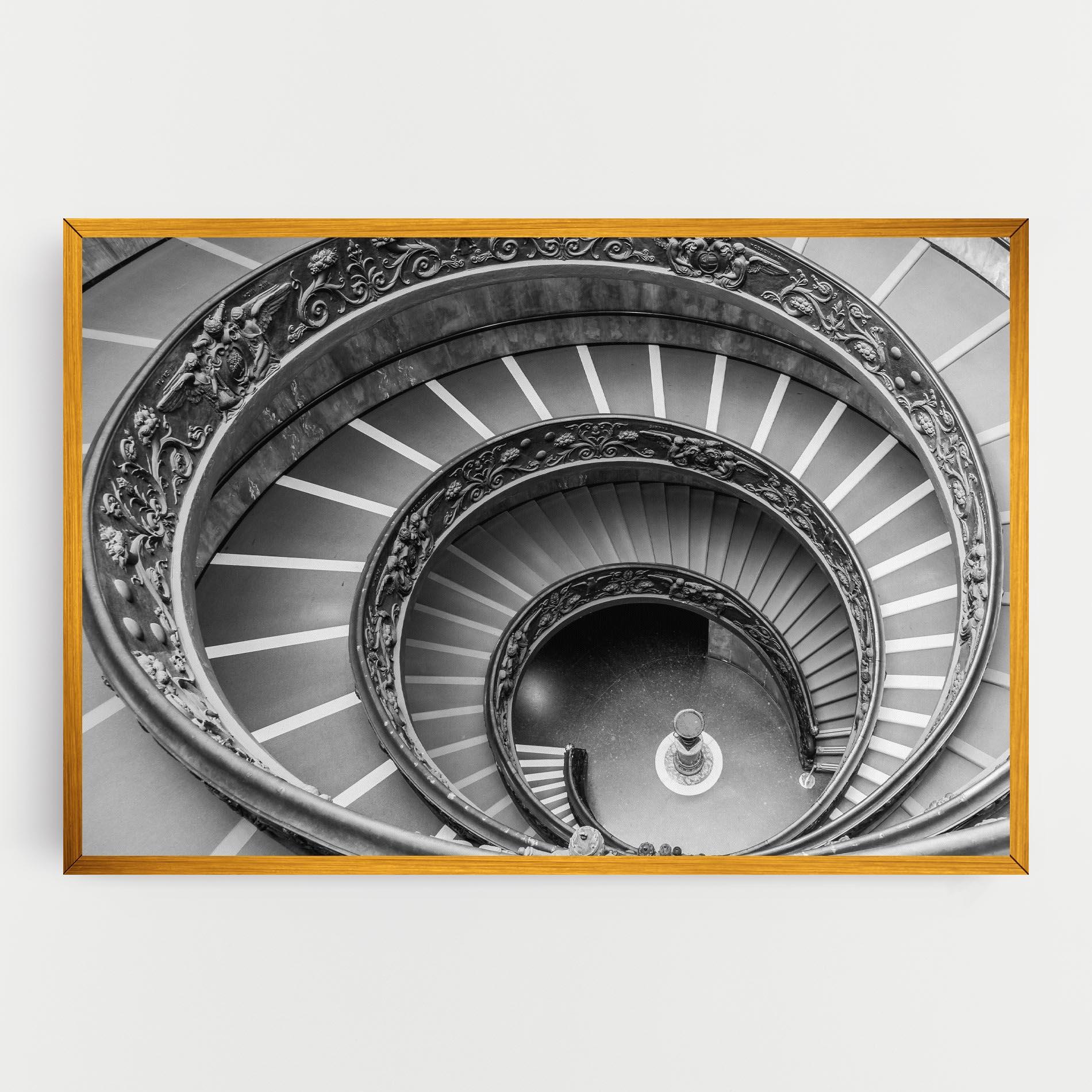 Obraz na Płótnie Grey Spiral mockup 0