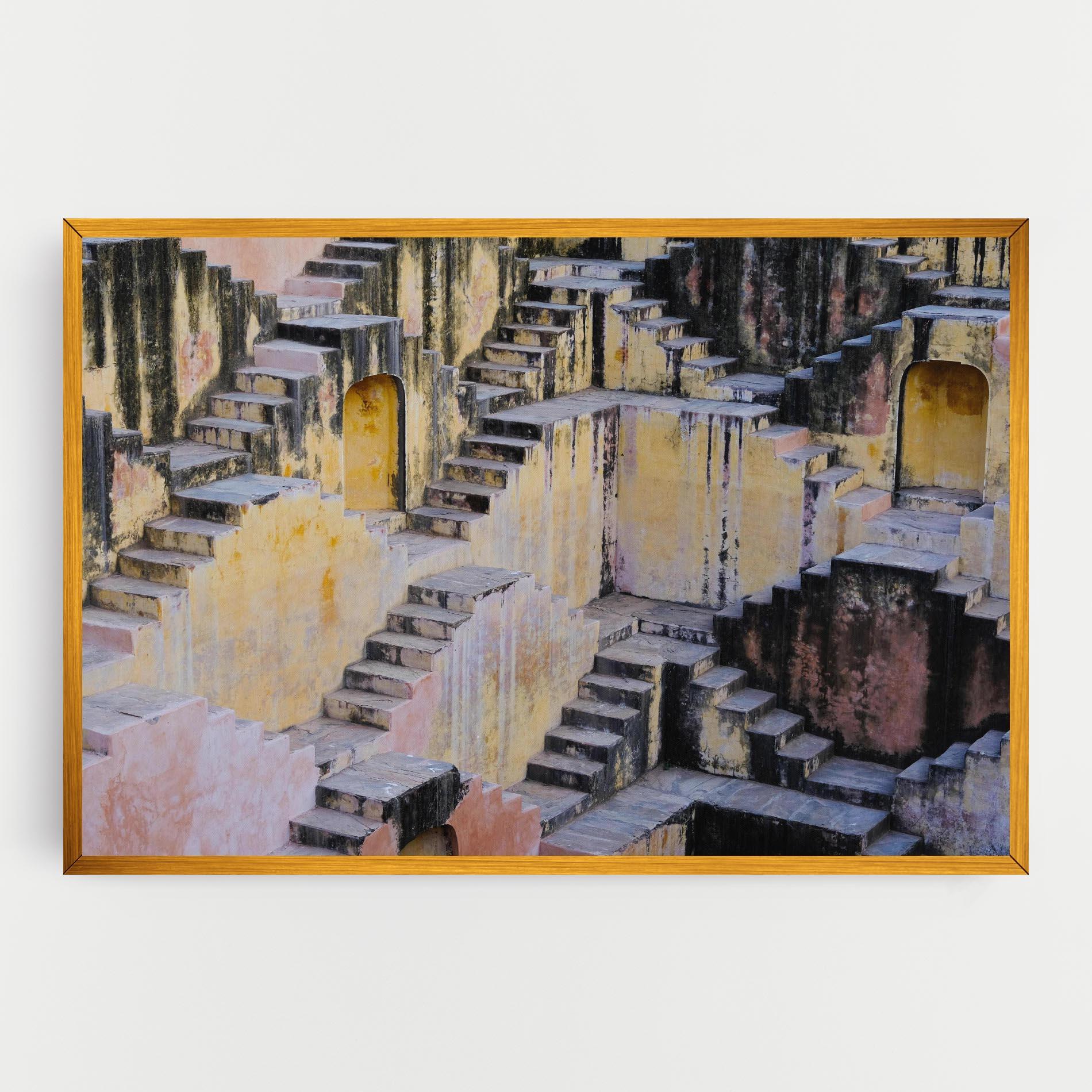 Obraz na Płótnie Old Yellow Stairs mockup 0