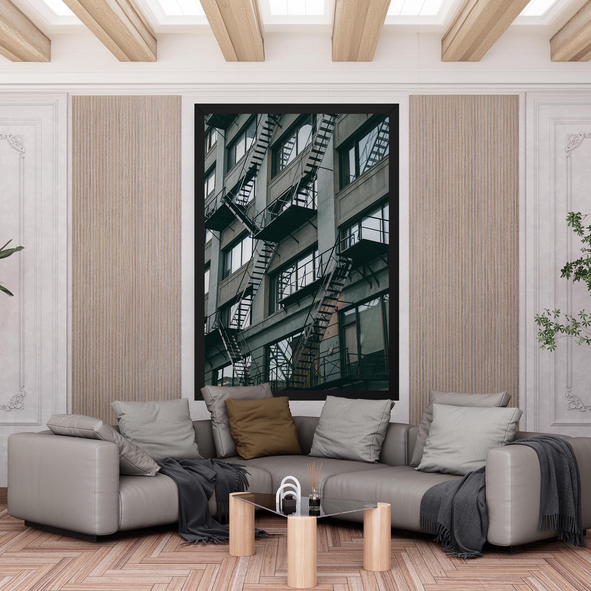 Obraz na Płótnie Building Stairs mockup 6