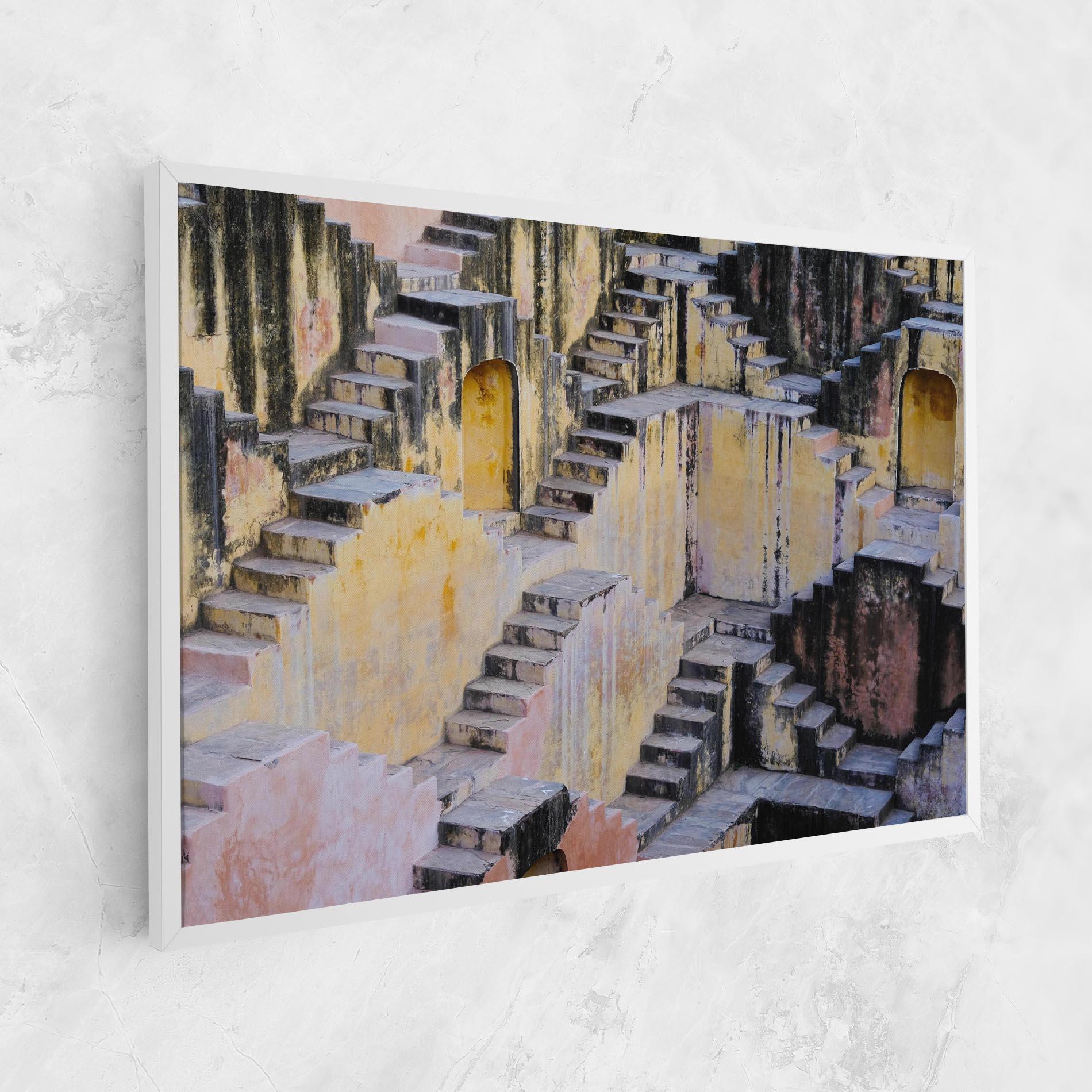 Obraz na Płótnie Old Yellow Stairs mockup 1