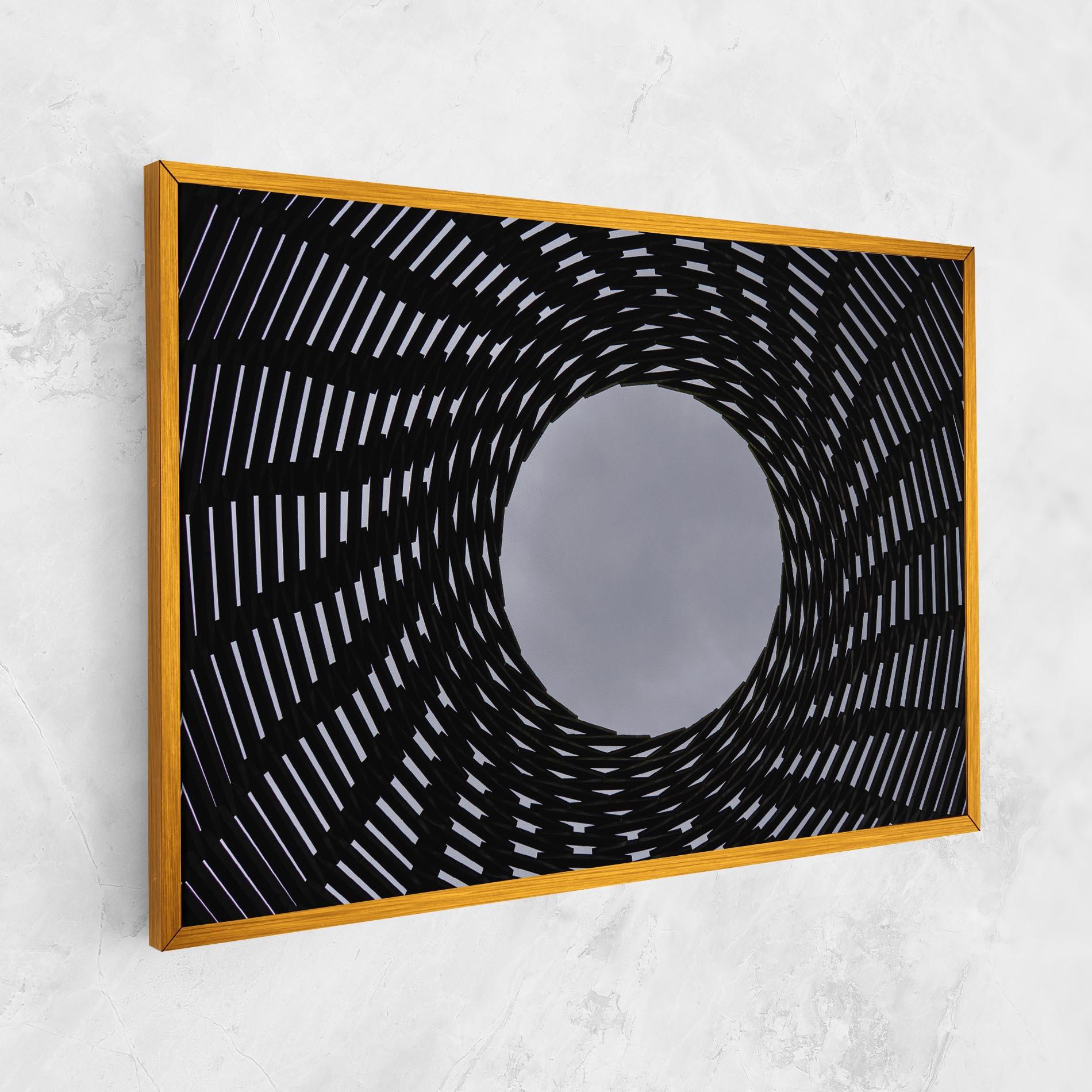 Obraz na Płótnie Grey Circle Lines mockup 1