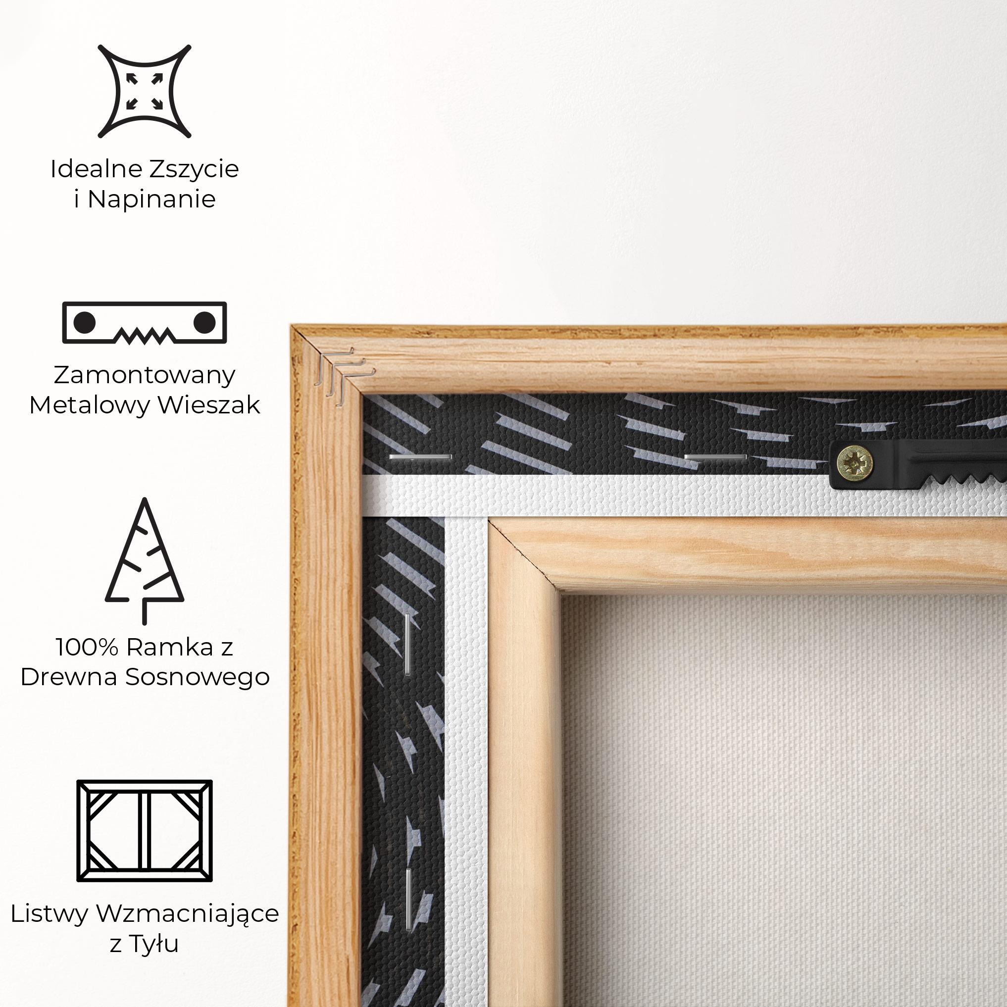 Obraz na Płótnie Grey Circle Lines mockup 5
