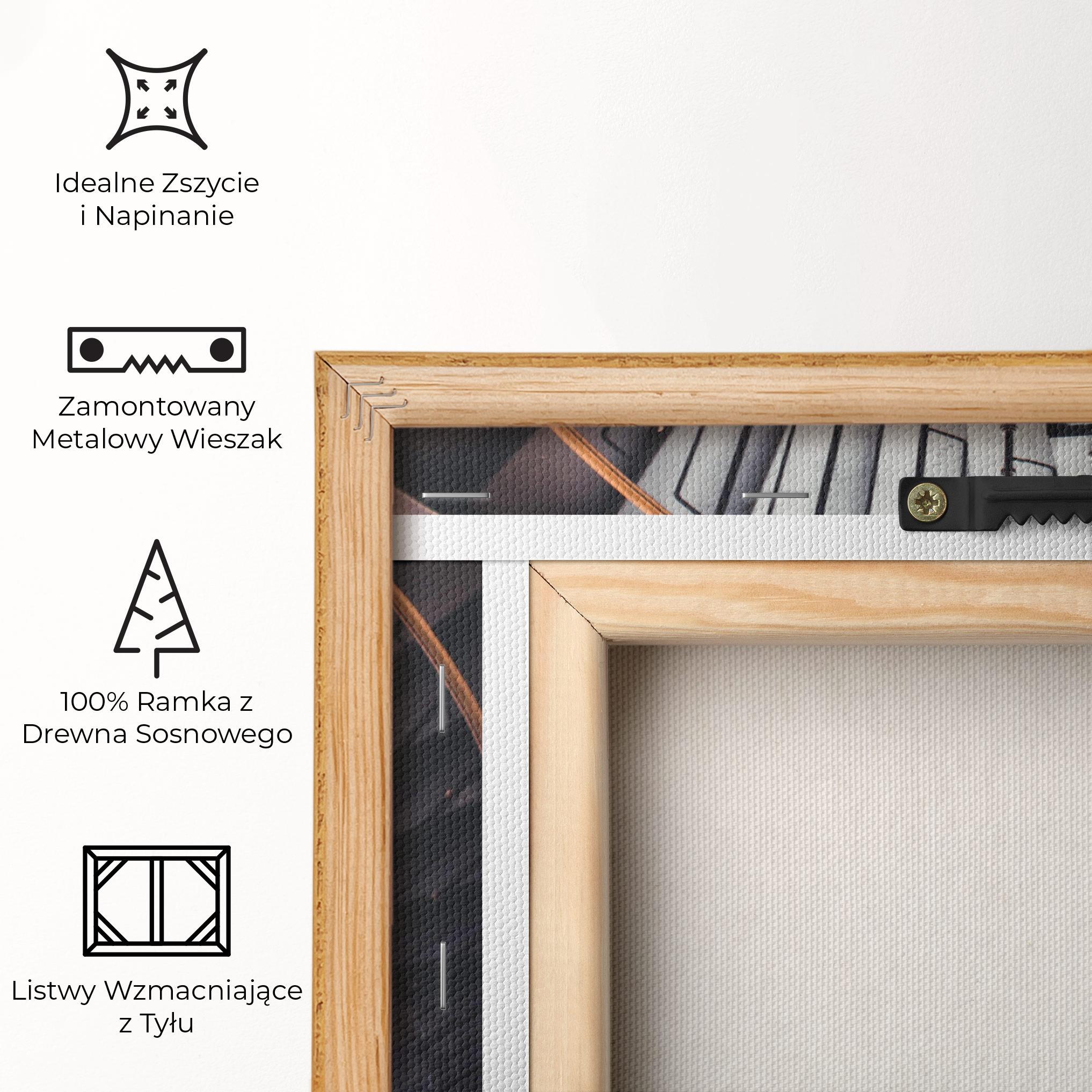 Obraz na Płótnie Grey Stairs Spiral mockup 5