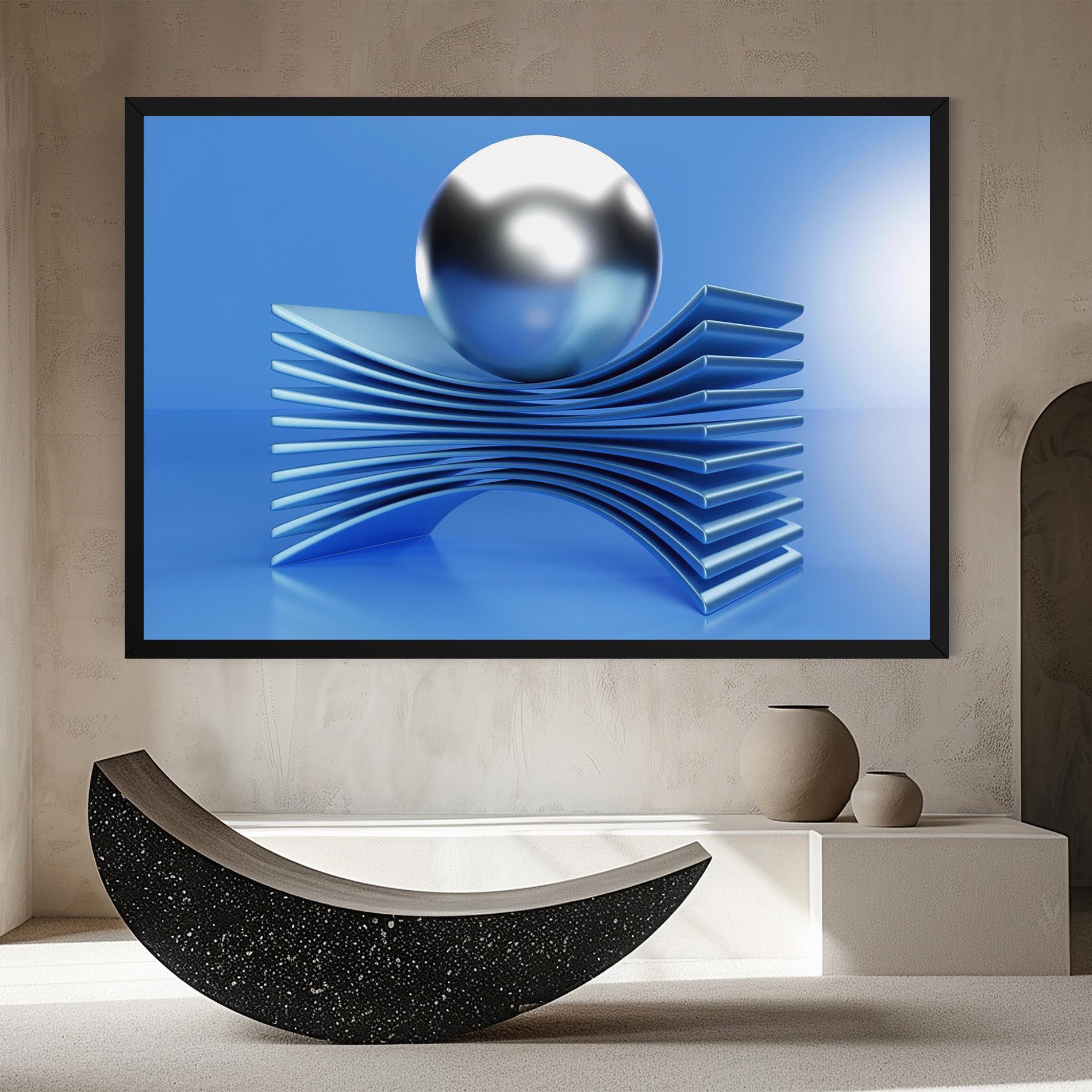 Obraz na Płótnie Silver Ball mockup 8