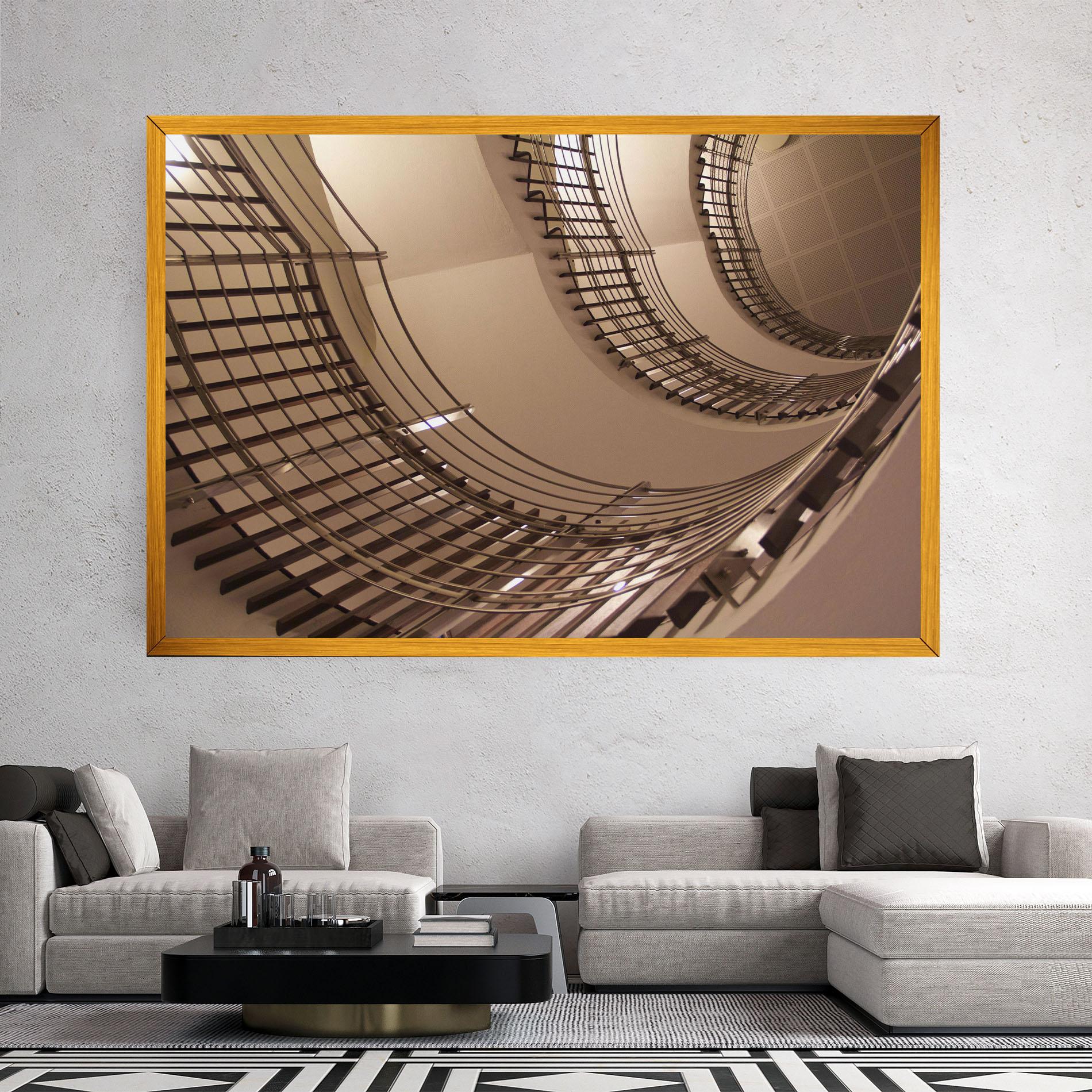 Obraz na Płótnie Cream Stairs mockup 2