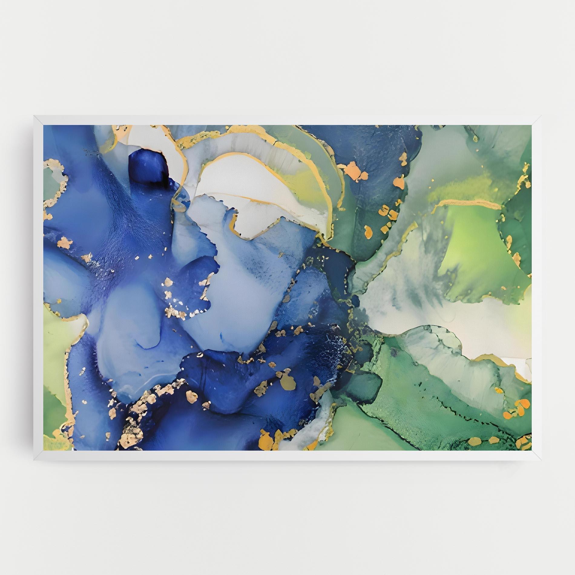 Obraz na Płótnie Green Paint Marble mockup 0