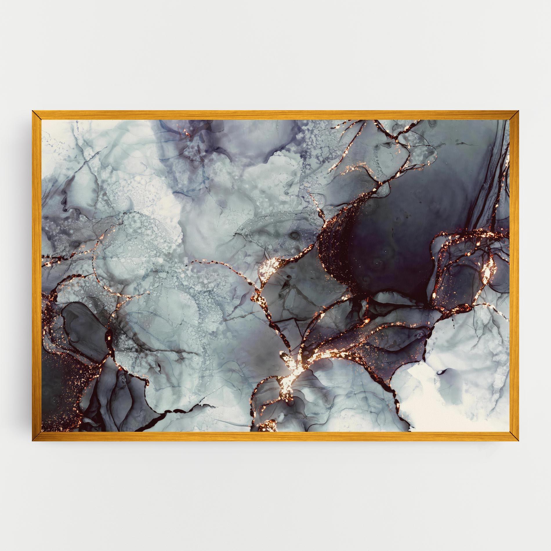 Obraz na Płótnie Abstract Gold Path mockup 0