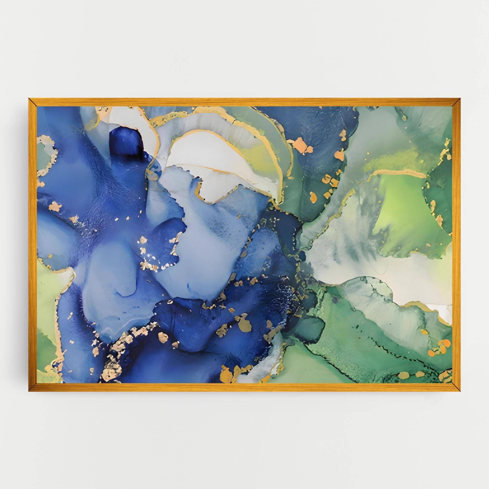 Obraz na Płótnie Green Paint Marble mockup 0