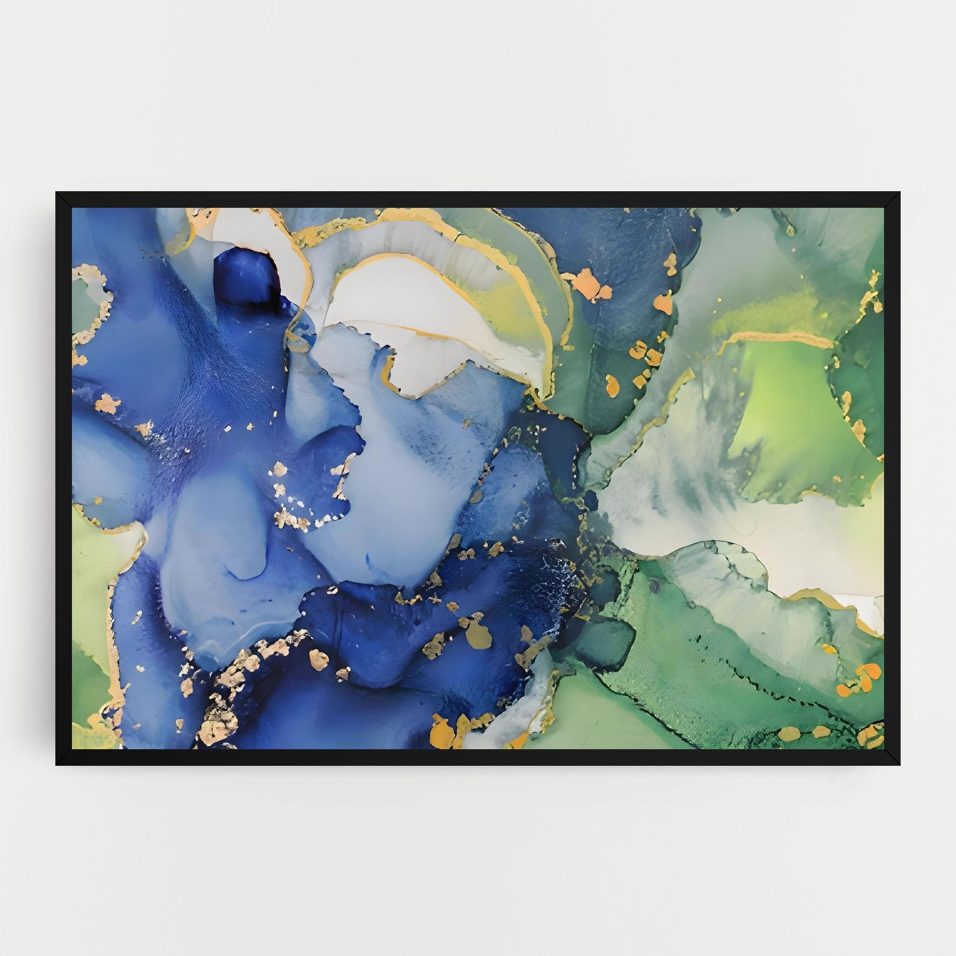 Obraz na Płótnie Green Paint Marble mockup 0