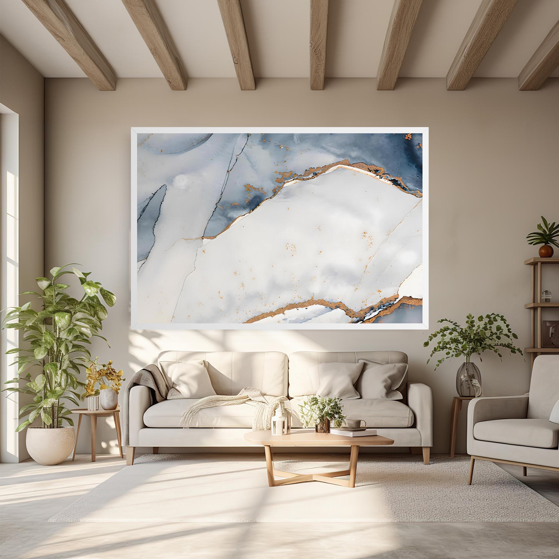 Obraz na Płótnie Blue Watercolor mockup 6