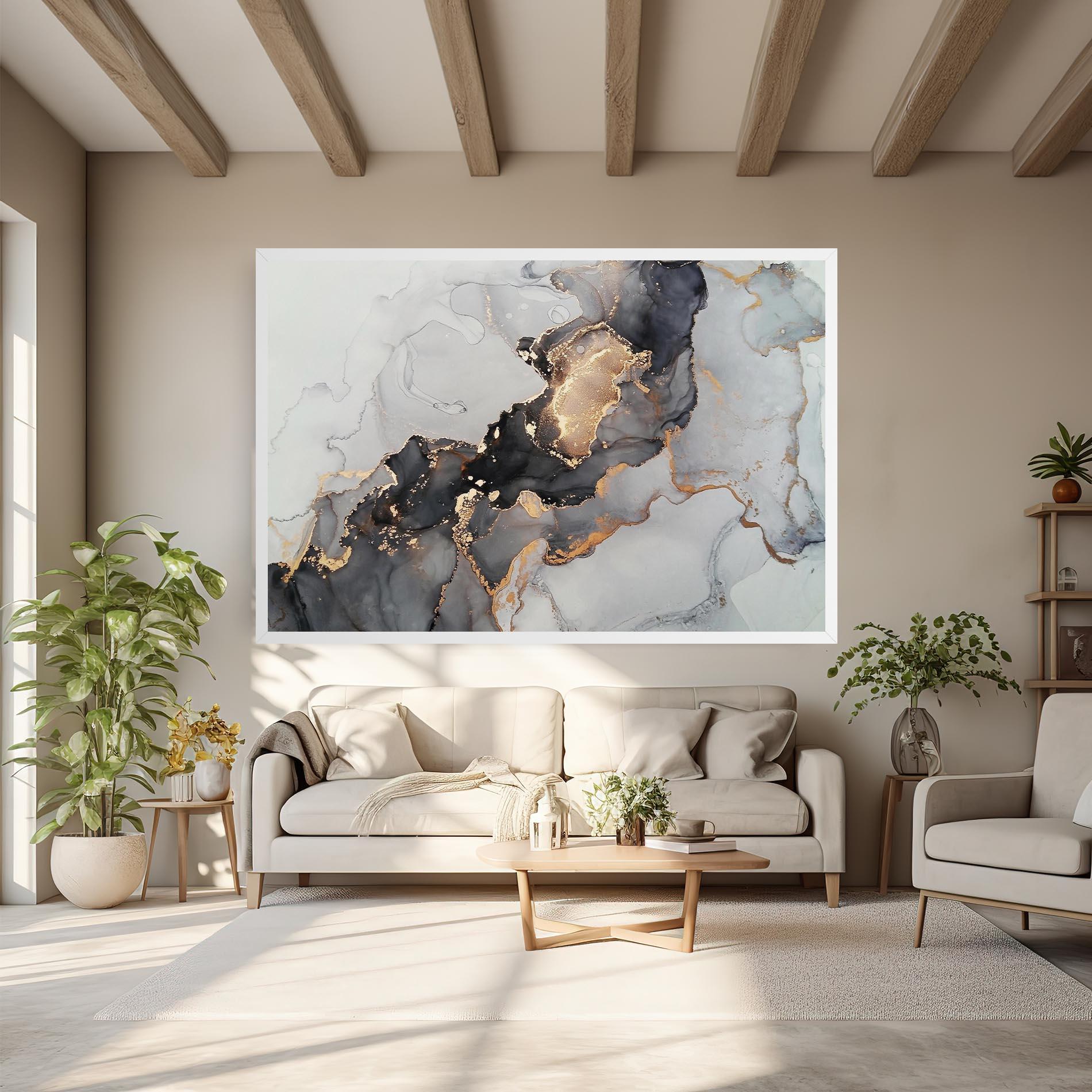 Obraz na Płótnie Marble Shades mockup 6