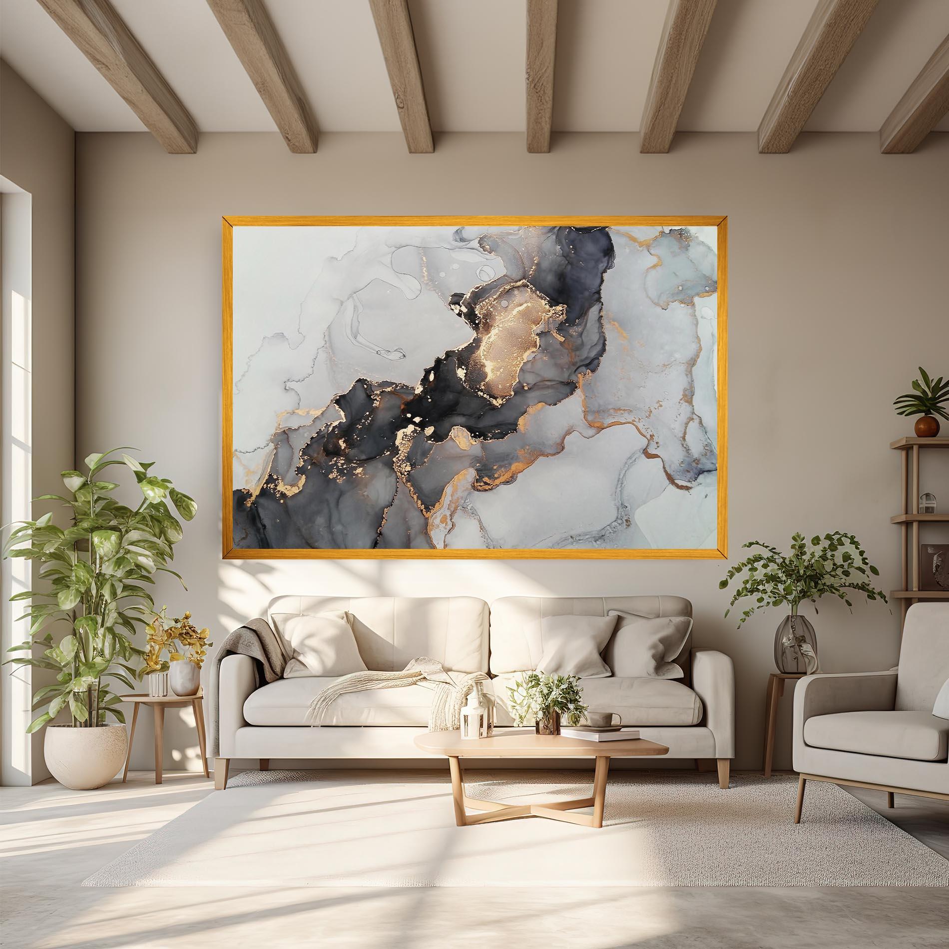 Obraz na Płótnie Marble Shades mockup 6