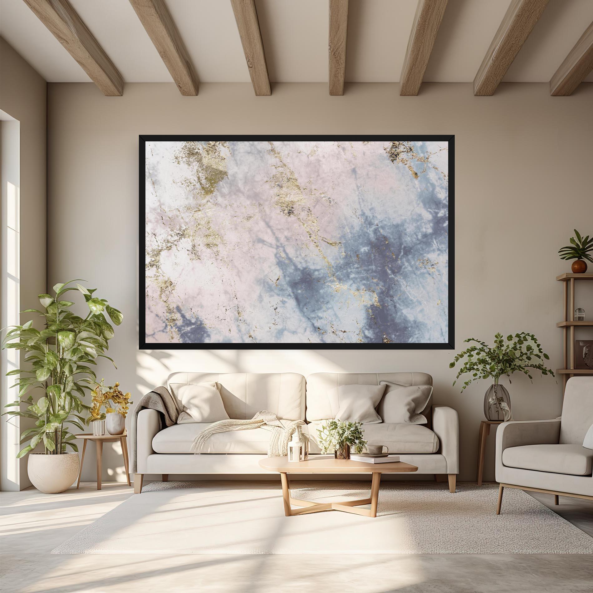 Obraz na Płótnie Pink Blue Marble mockup 6