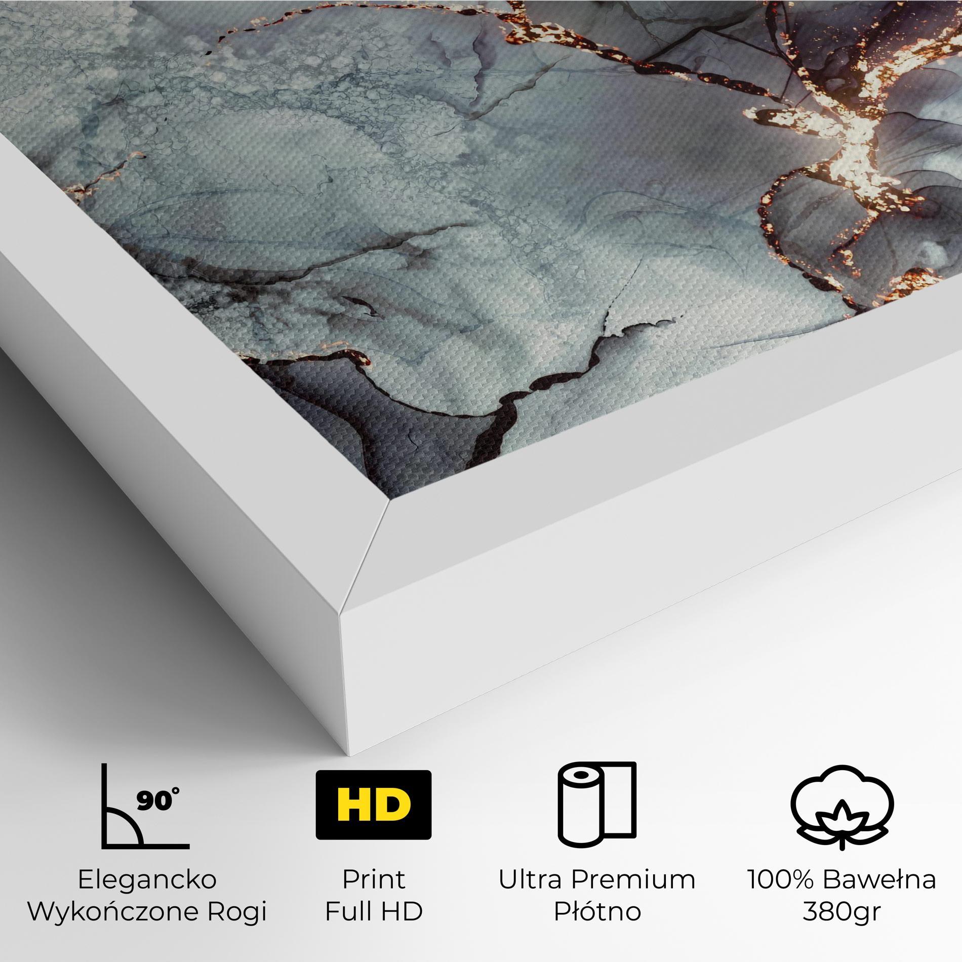 Obraz na Płótnie Abstract Gold Path mockup 4