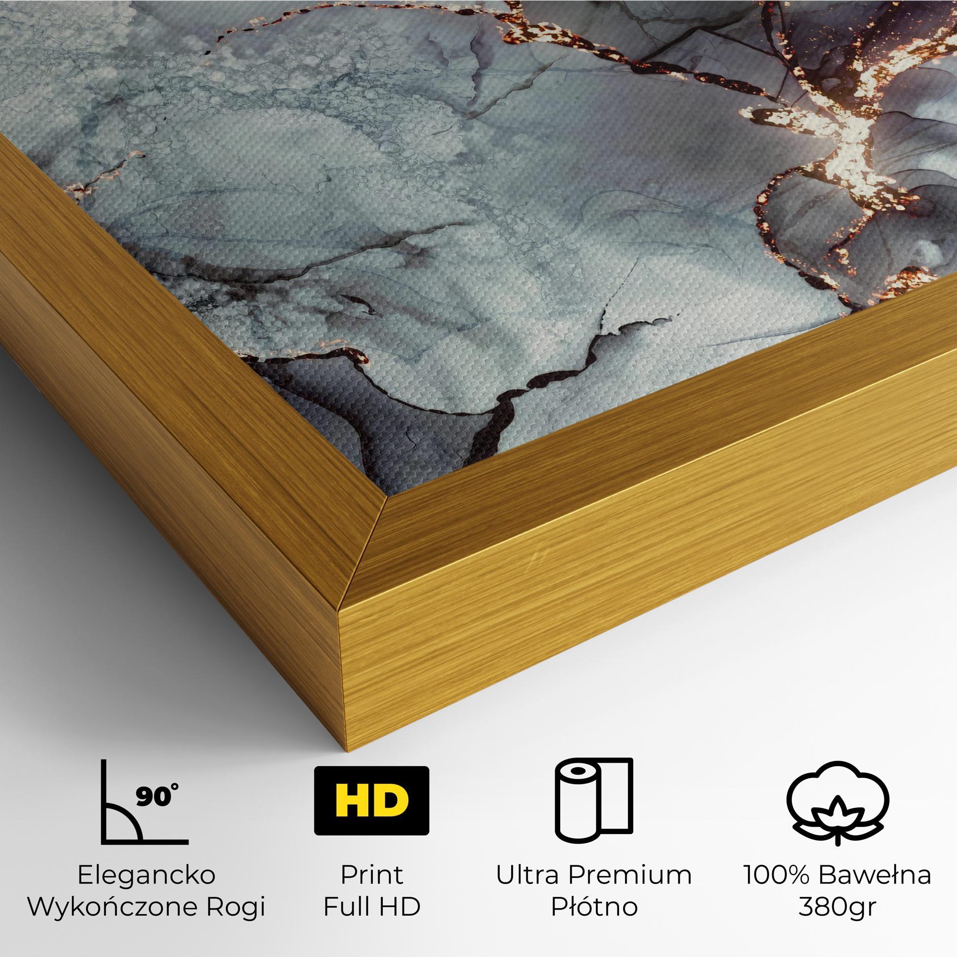 Obraz na Płótnie Abstract Gold Path mockup 4