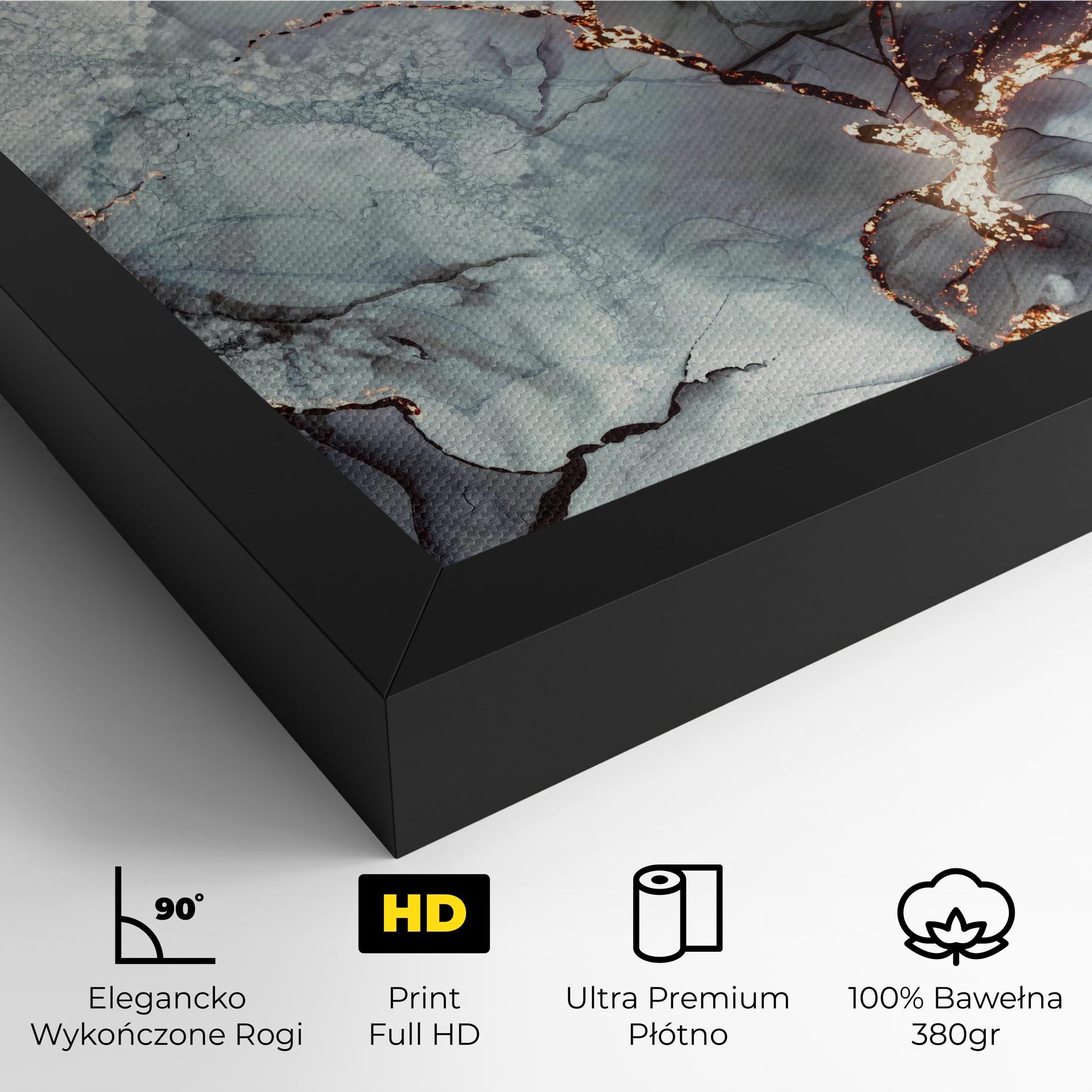 Obraz na Płótnie Abstract Gold Path mockup 4