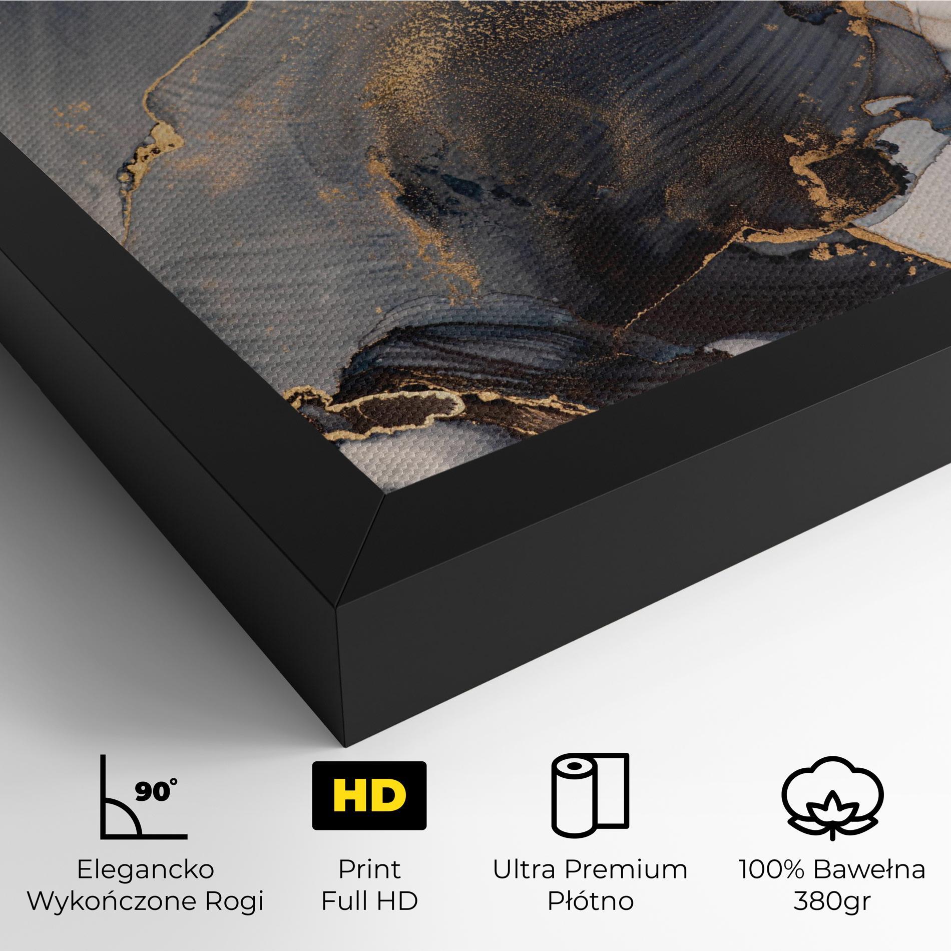 Obraz na Płótnie Golden Abstract Marble mockup 4