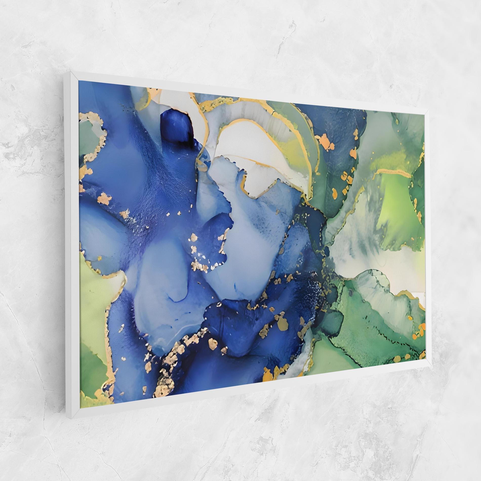 Obraz na Płótnie Green Paint Marble mockup 1