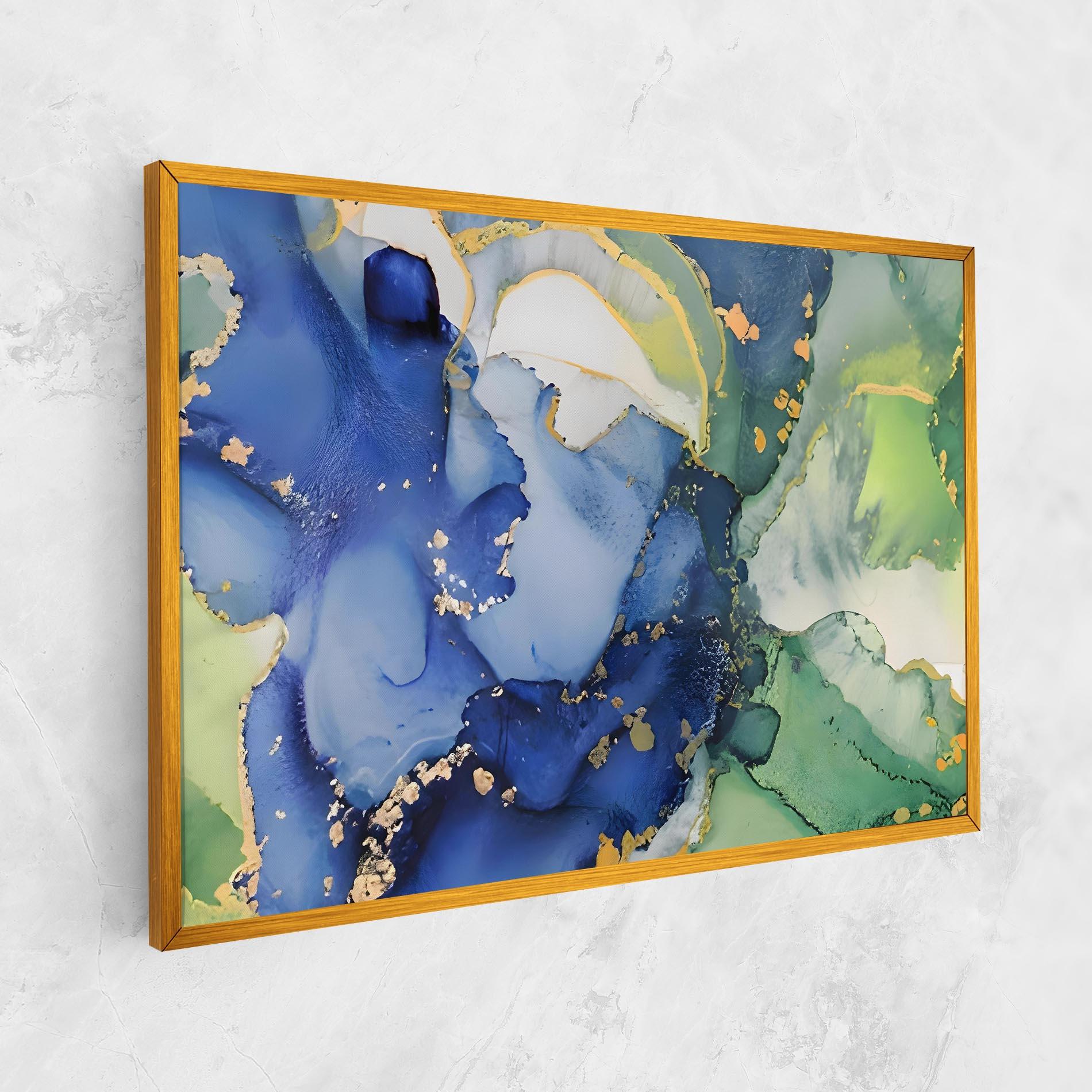 Obraz na Płótnie Green Paint Marble mockup 1