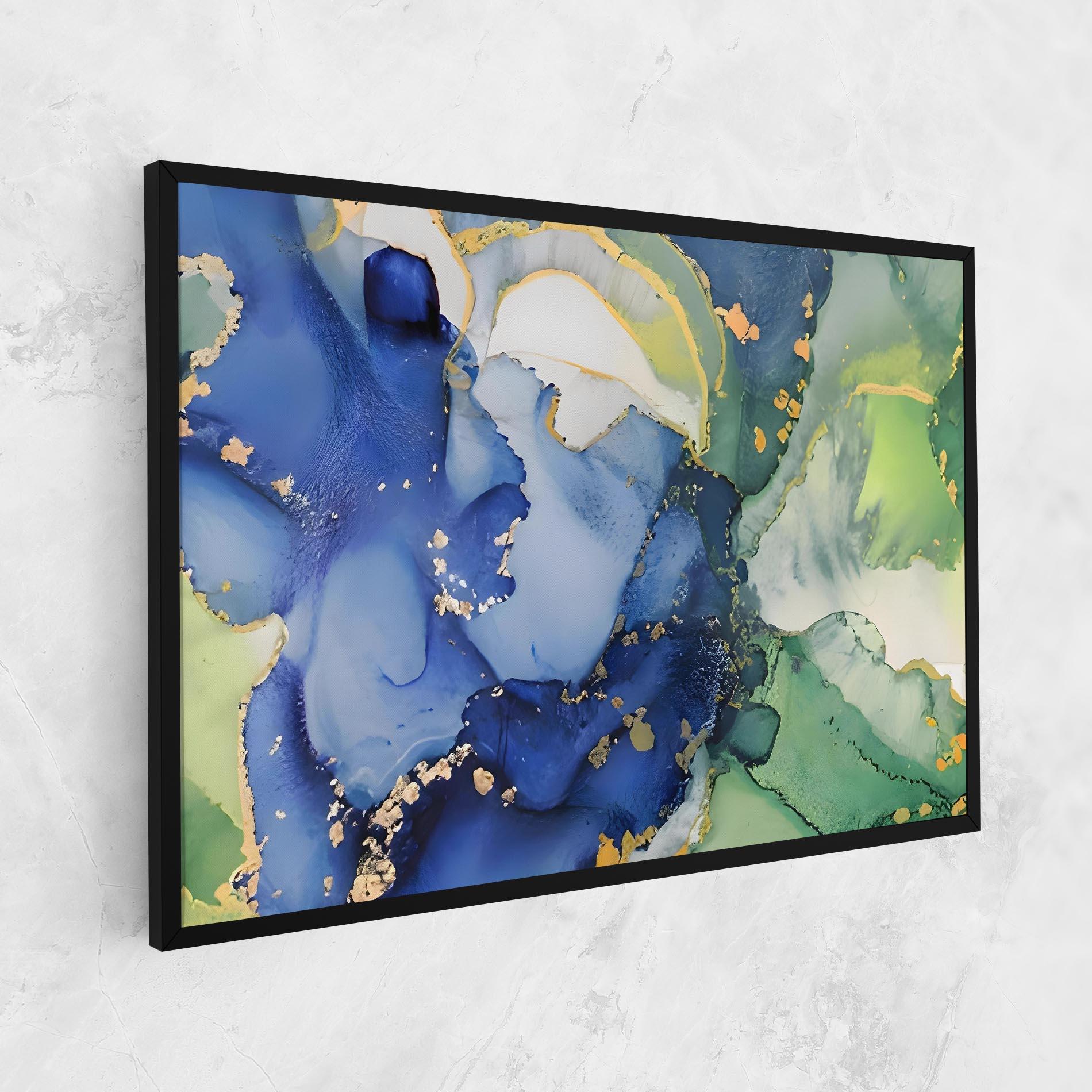 Obraz na Płótnie Green Paint Marble mockup 1