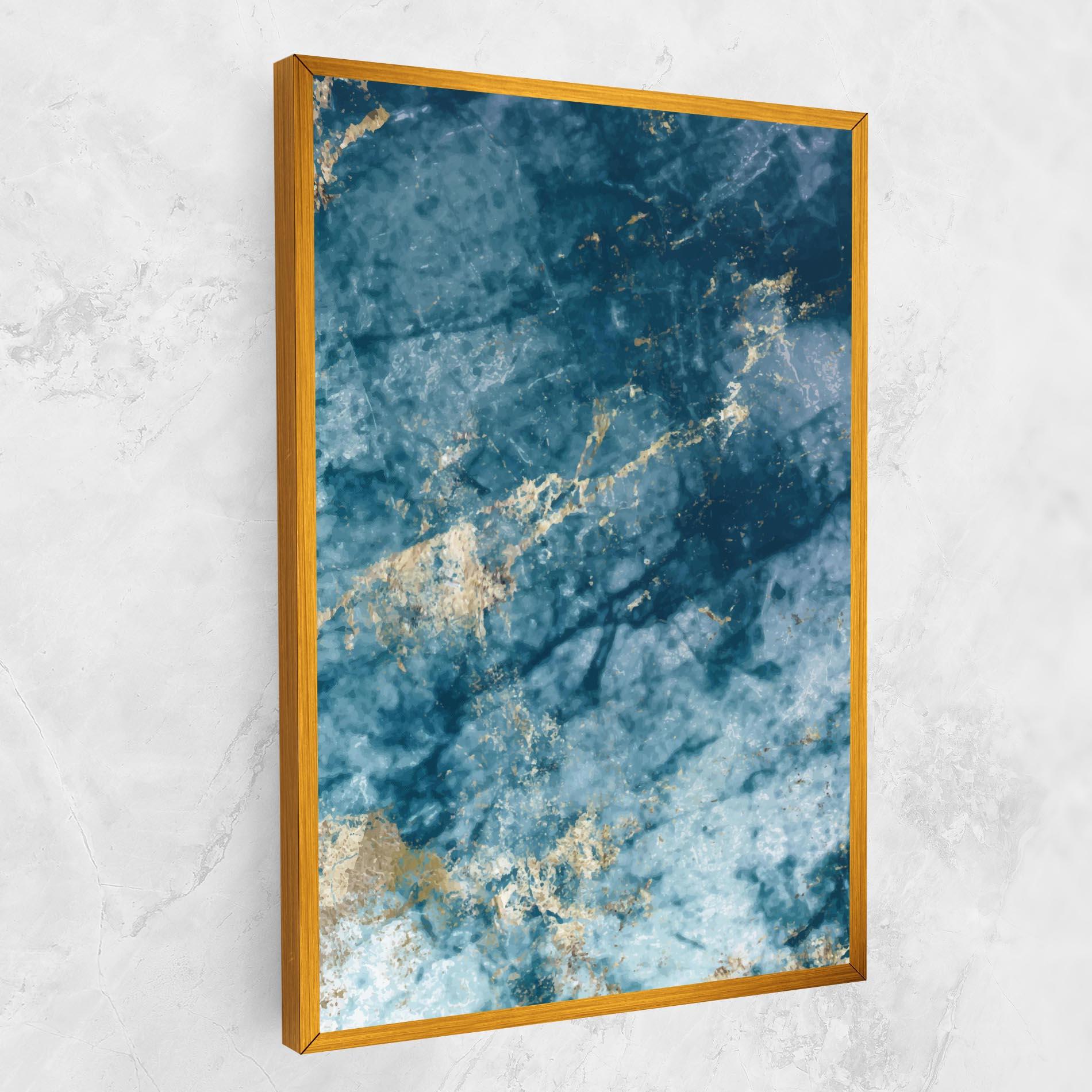 Obraz na Płótnie Blue Water Marble mockup 1