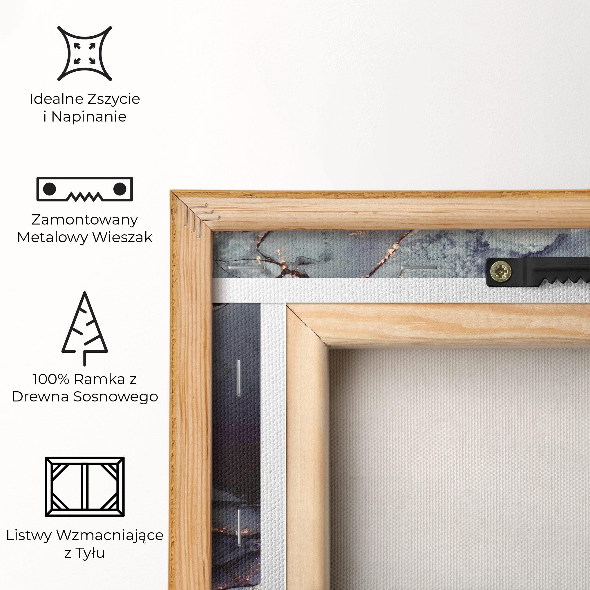 Obraz na Płótnie Abstract Gold Path mockup 5