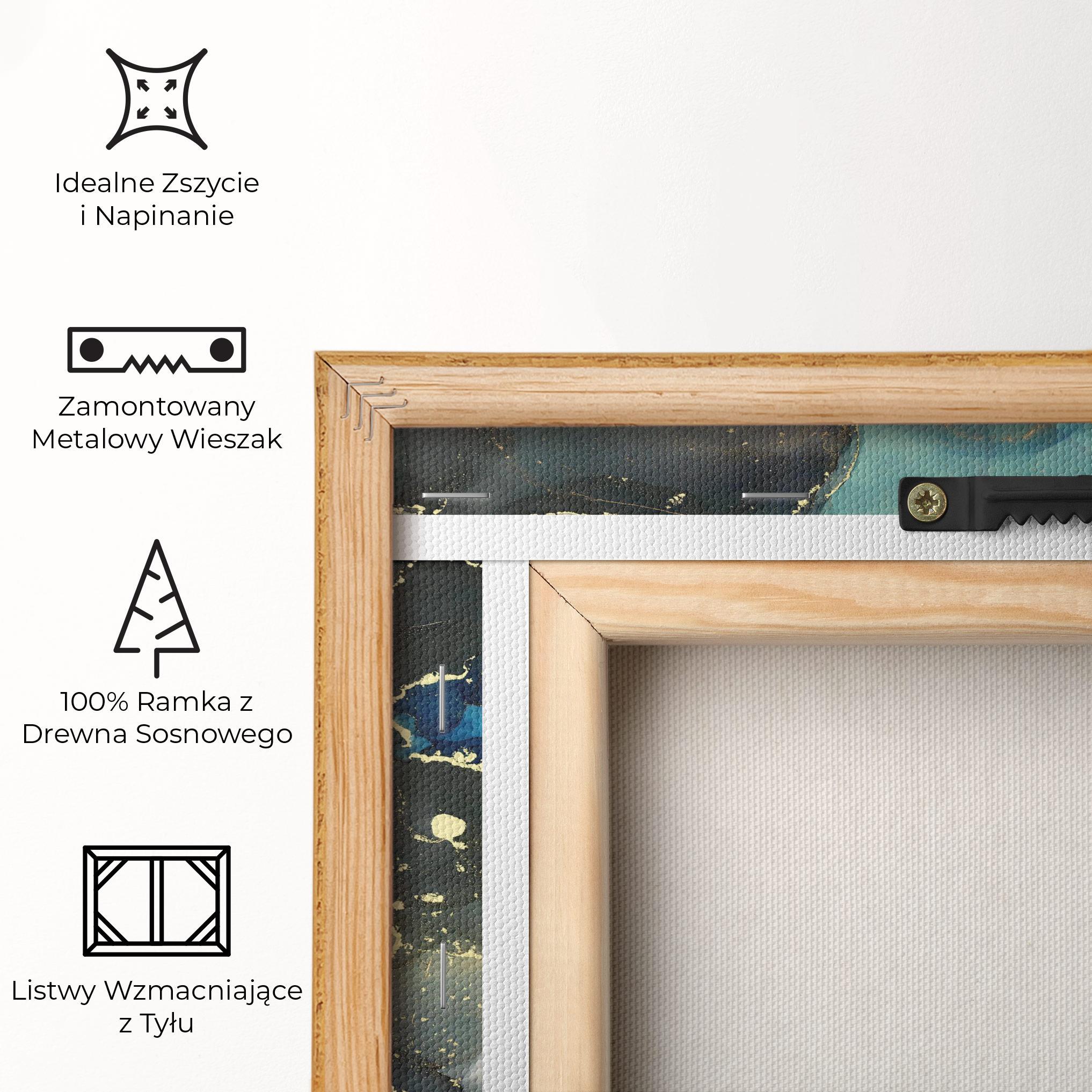 Obraz na Płótnie Blue Marble mockup 5