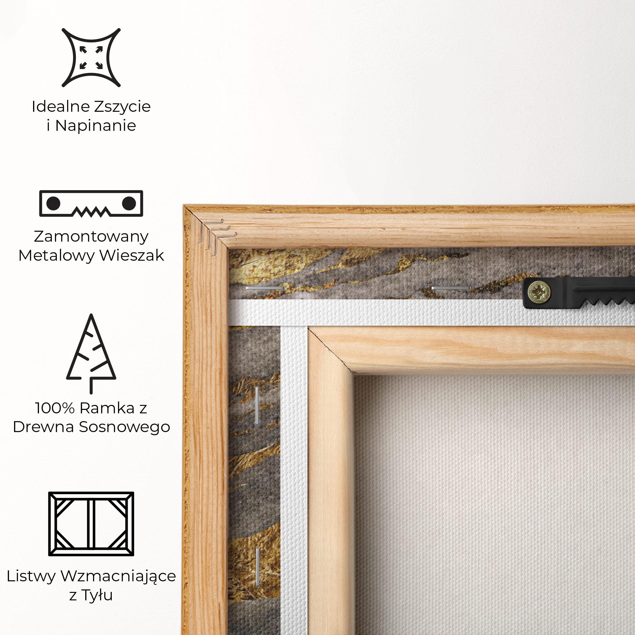 Obraz na Płótnie Dark Colden Grey mockup 5