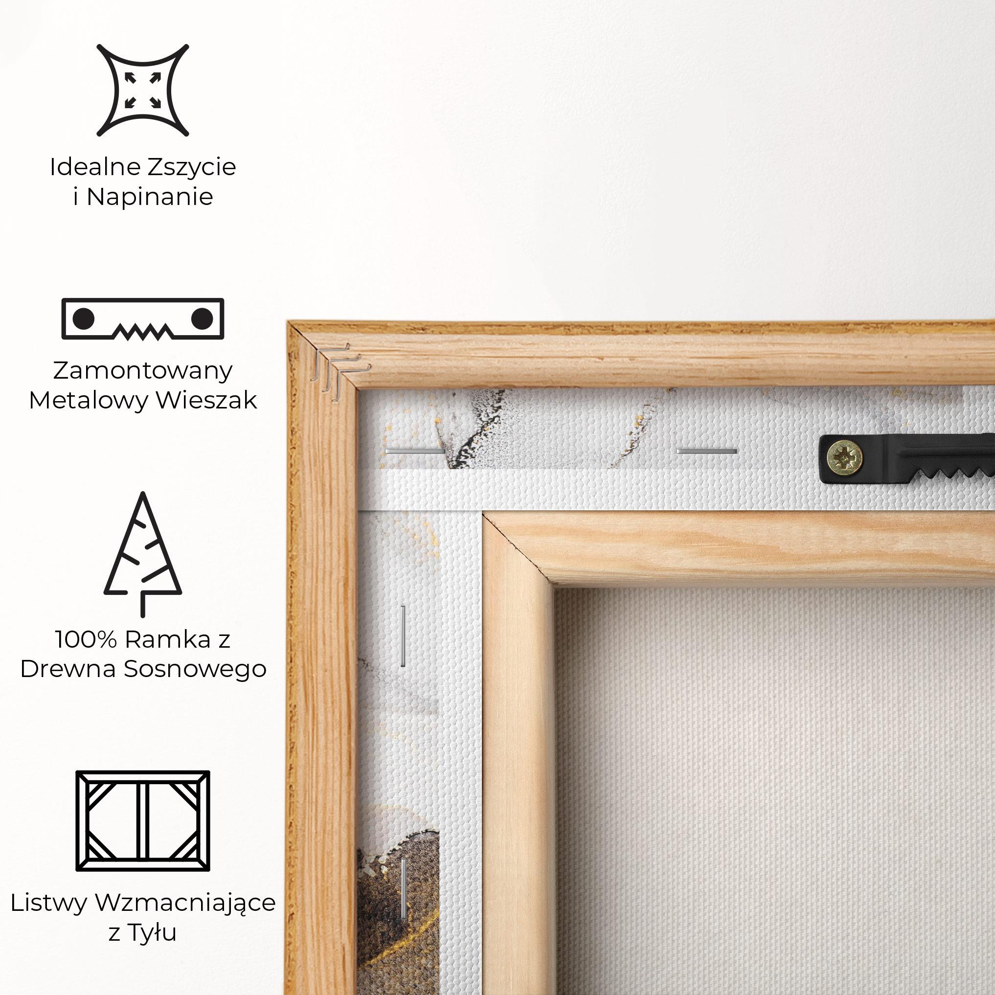 Obraz na Płótnie Golden Marble Shades mockup 5