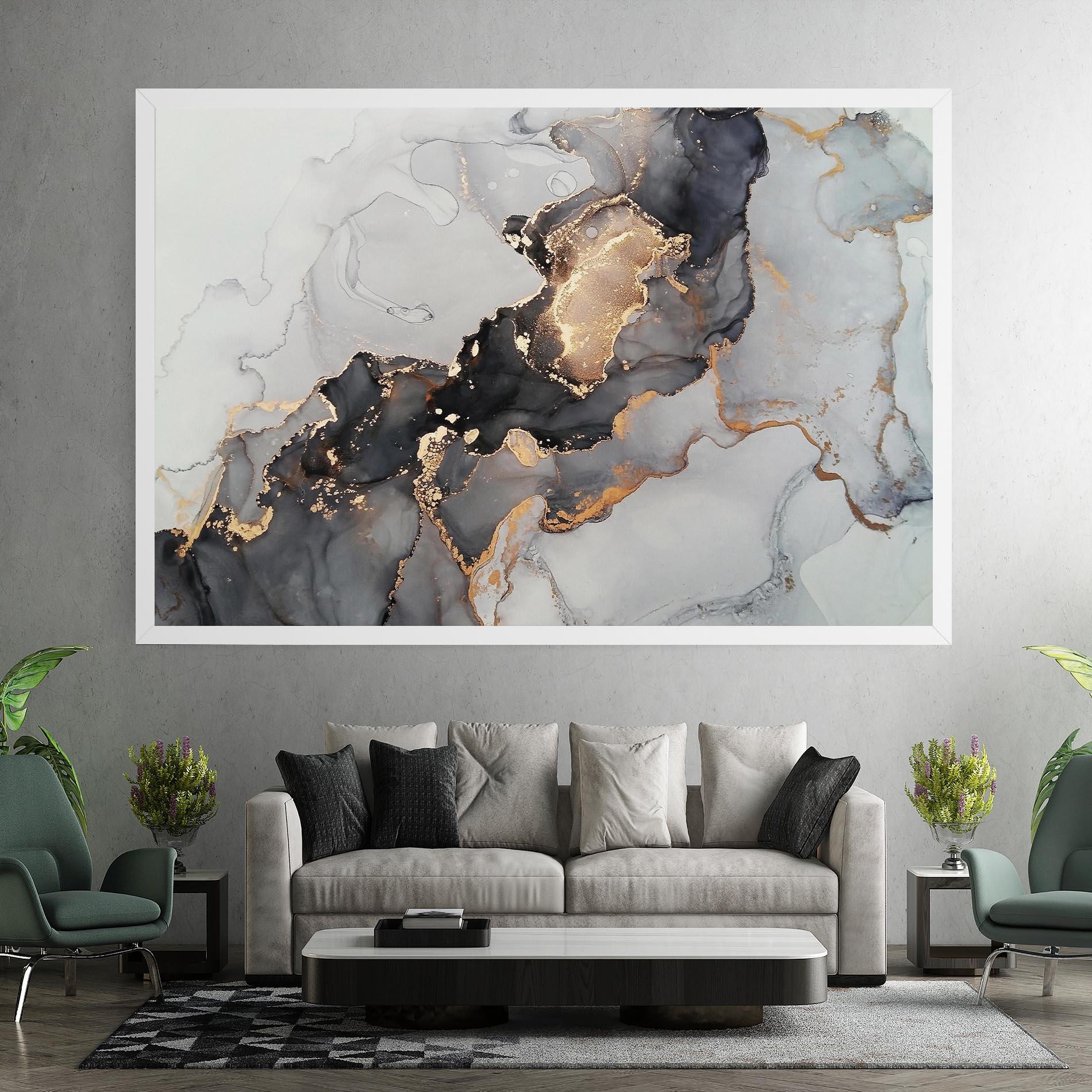 Obraz na Płótnie Marble Shades mockup 7