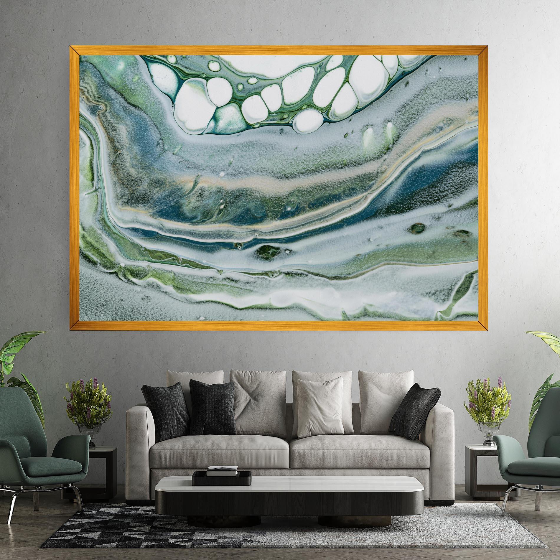 Obraz na Płótnie Dark Green Liquid mockup 7