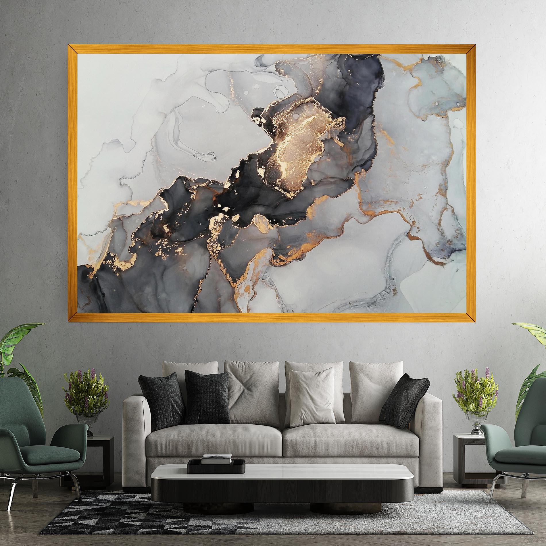 Obraz na Płótnie Marble Shades mockup 7