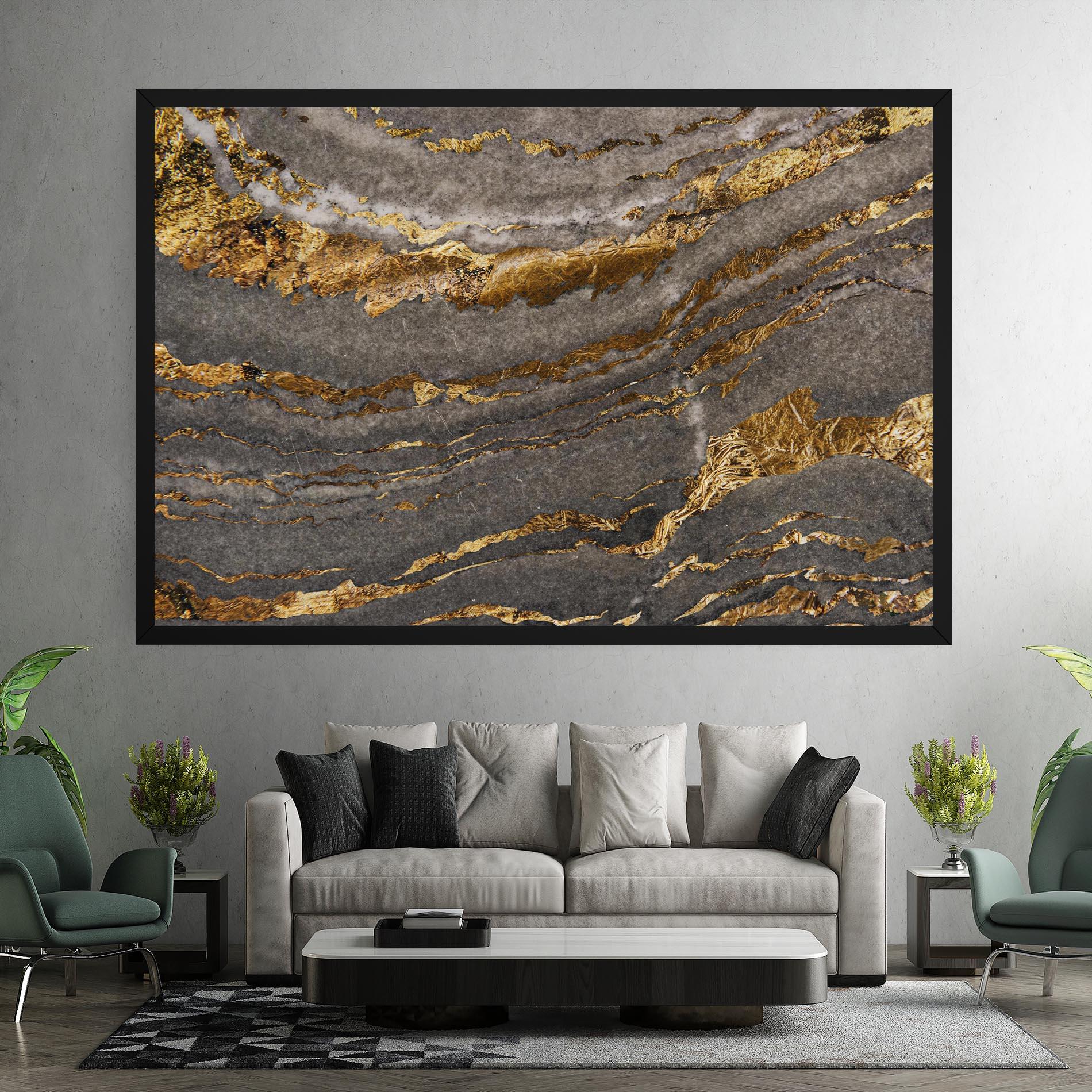 Obraz na Płótnie Dark Colden Grey mockup 7