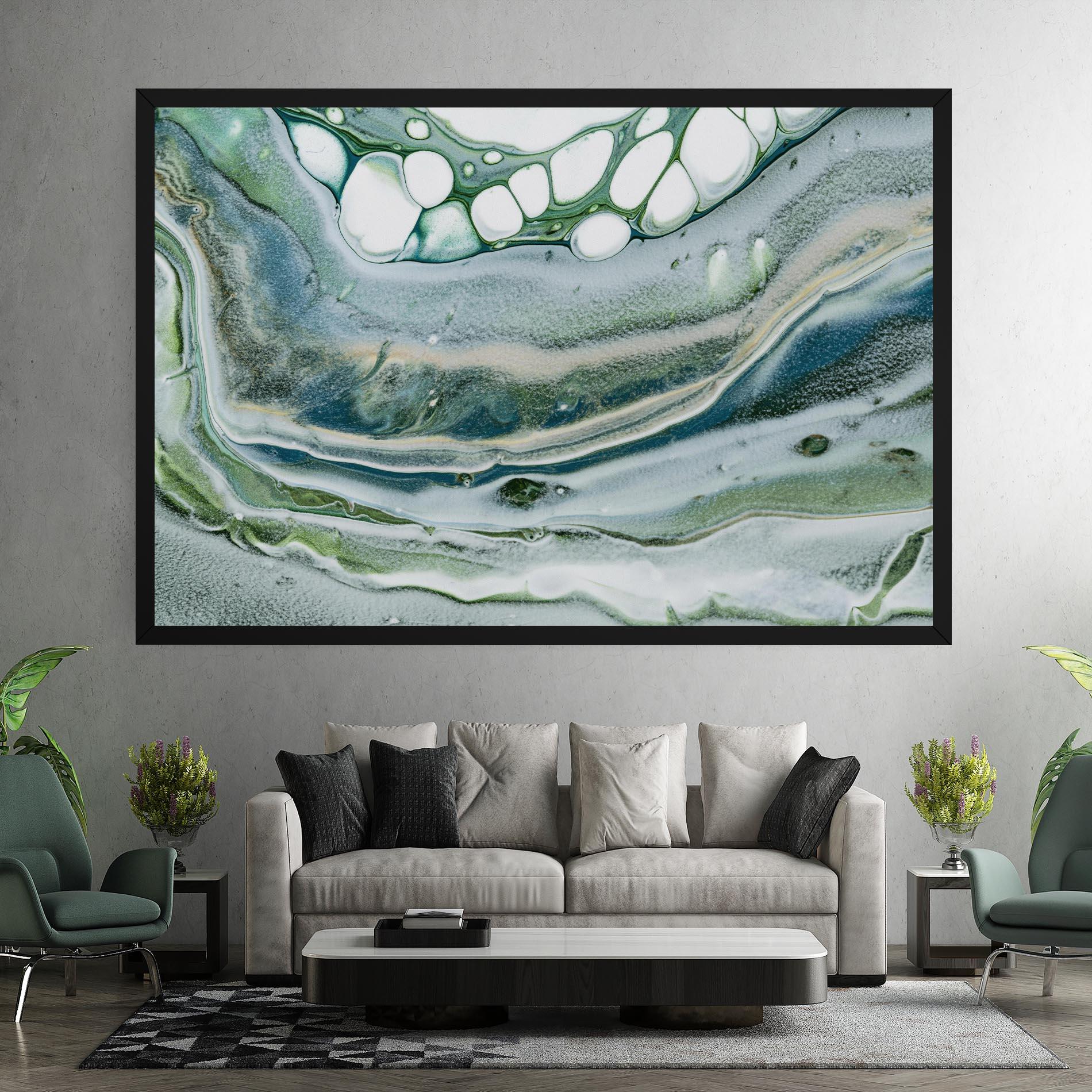 Obraz na Płótnie Dark Green Liquid mockup 7