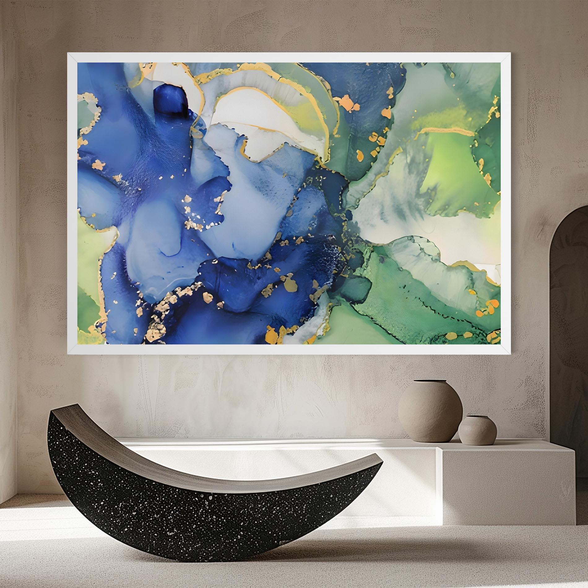 Obraz na Płótnie Green Paint Marble mockup 8