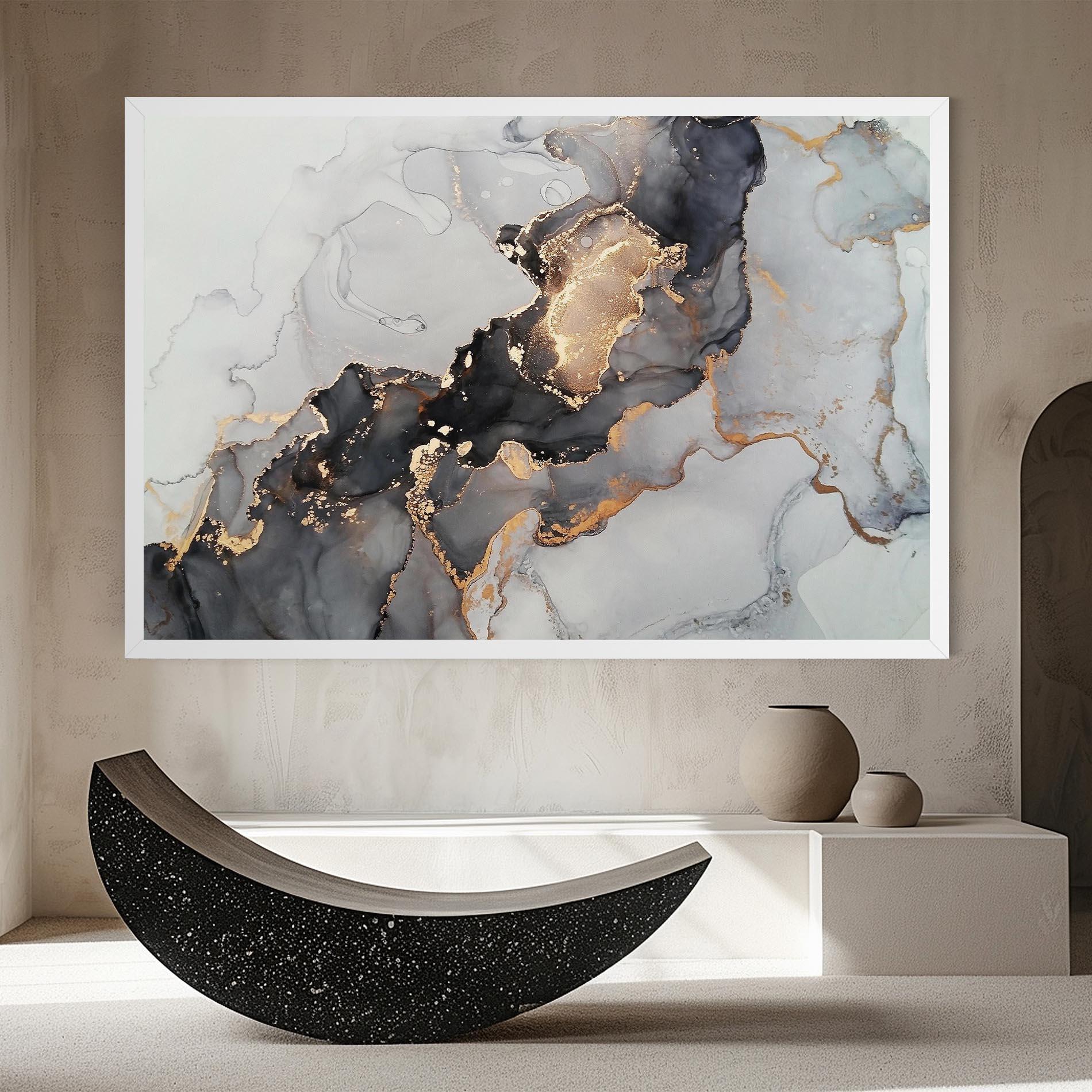 Obraz na Płótnie Marble Shades mockup 8