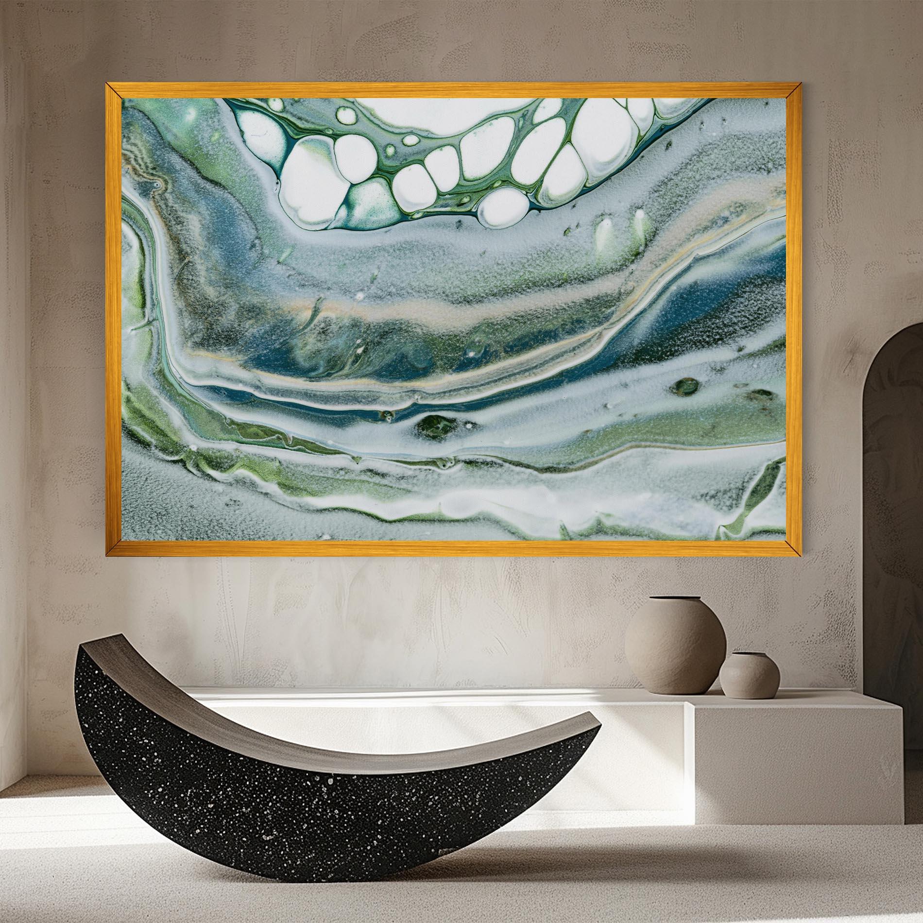 Obraz na Płótnie Dark Green Liquid mockup 8