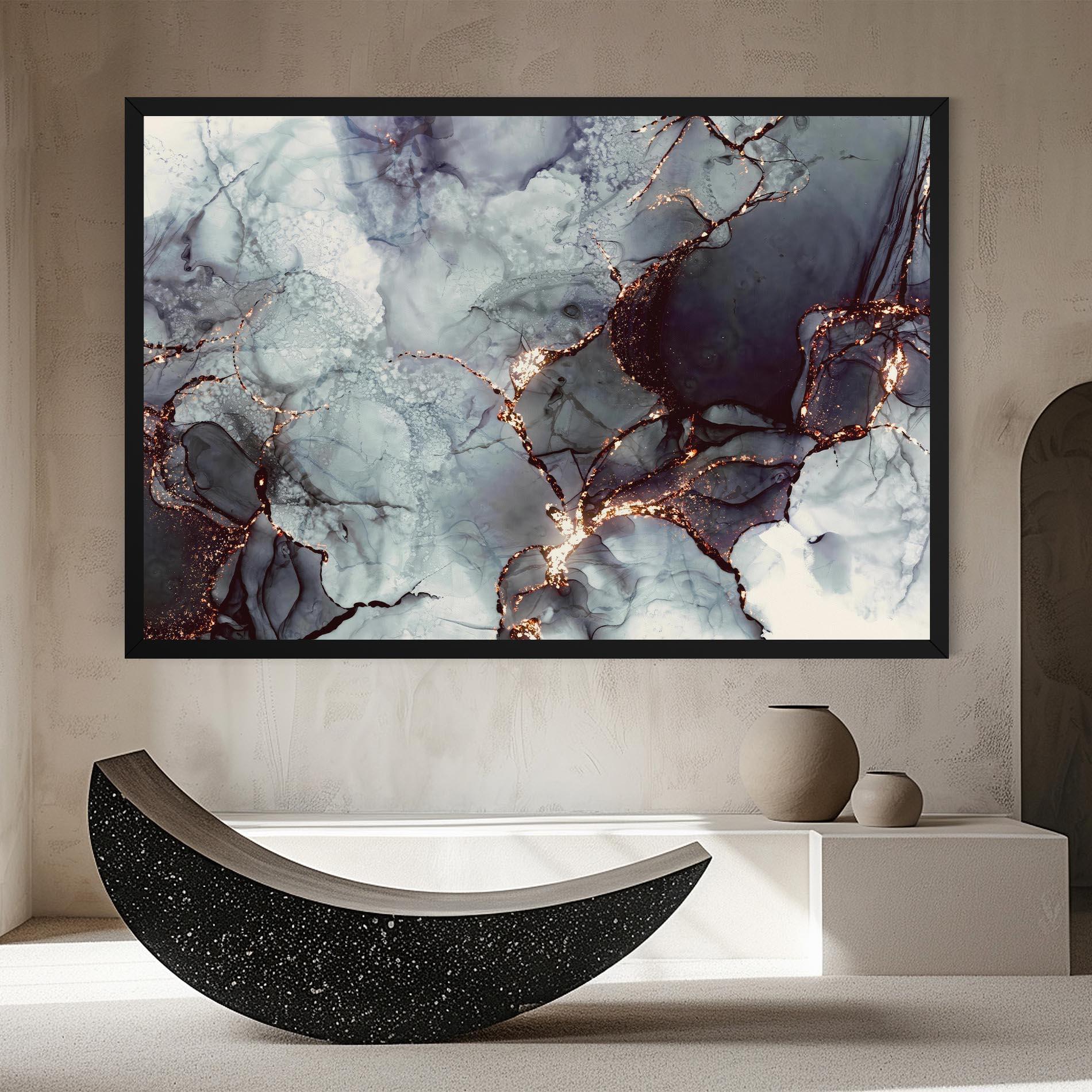 Obraz na Płótnie Abstract Gold Path mockup 8