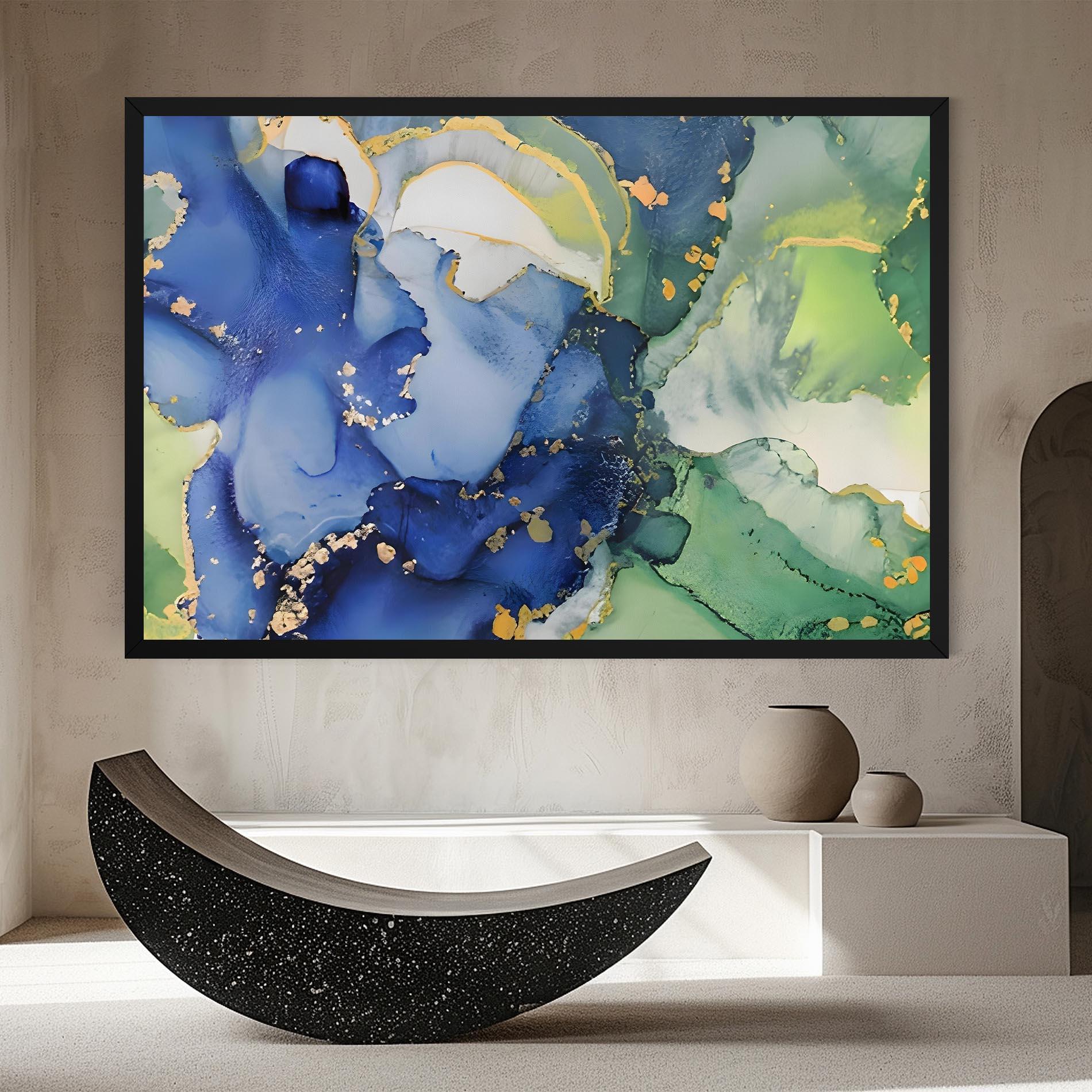 Obraz na Płótnie Green Paint Marble mockup 8