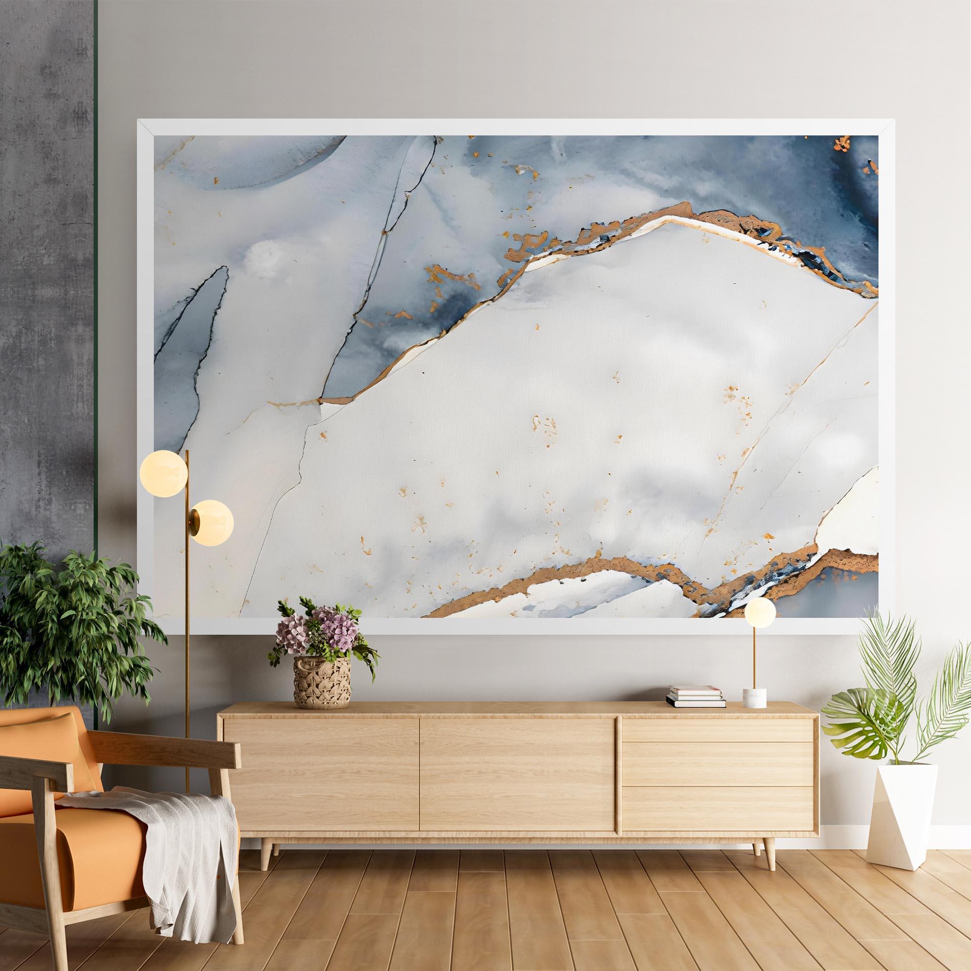 Obraz na Płótnie Blue Watercolor mockup 9