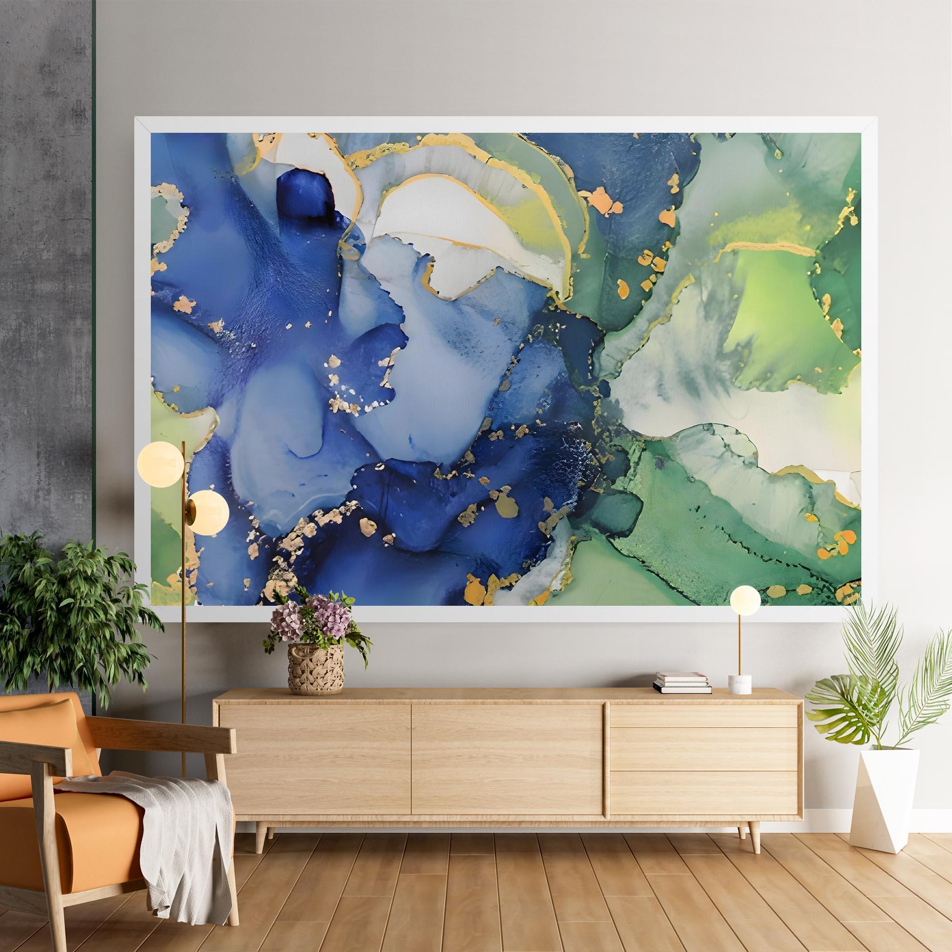 Obraz na Płótnie Green Paint Marble mockup 9