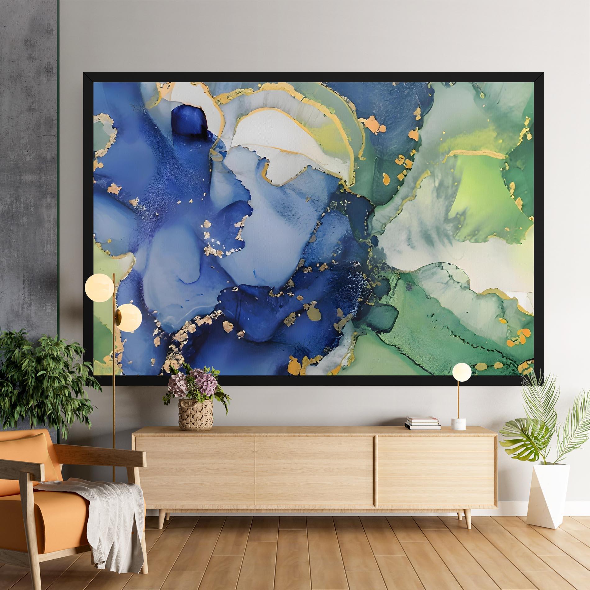 Obraz na Płótnie Green Paint Marble mockup 9