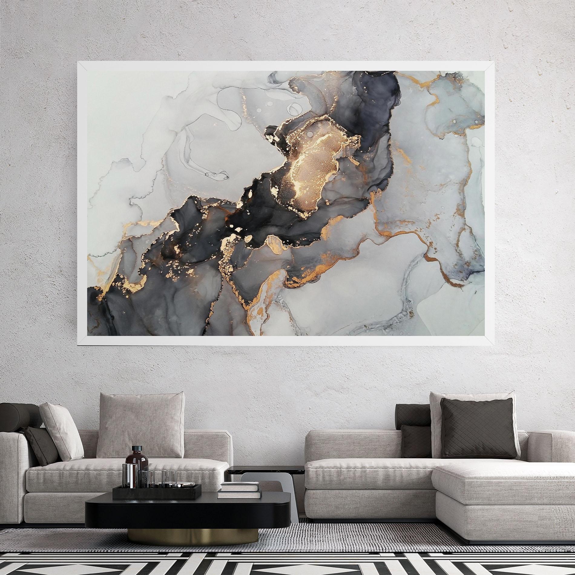 Obraz na Płótnie Marble Shades mockup 2