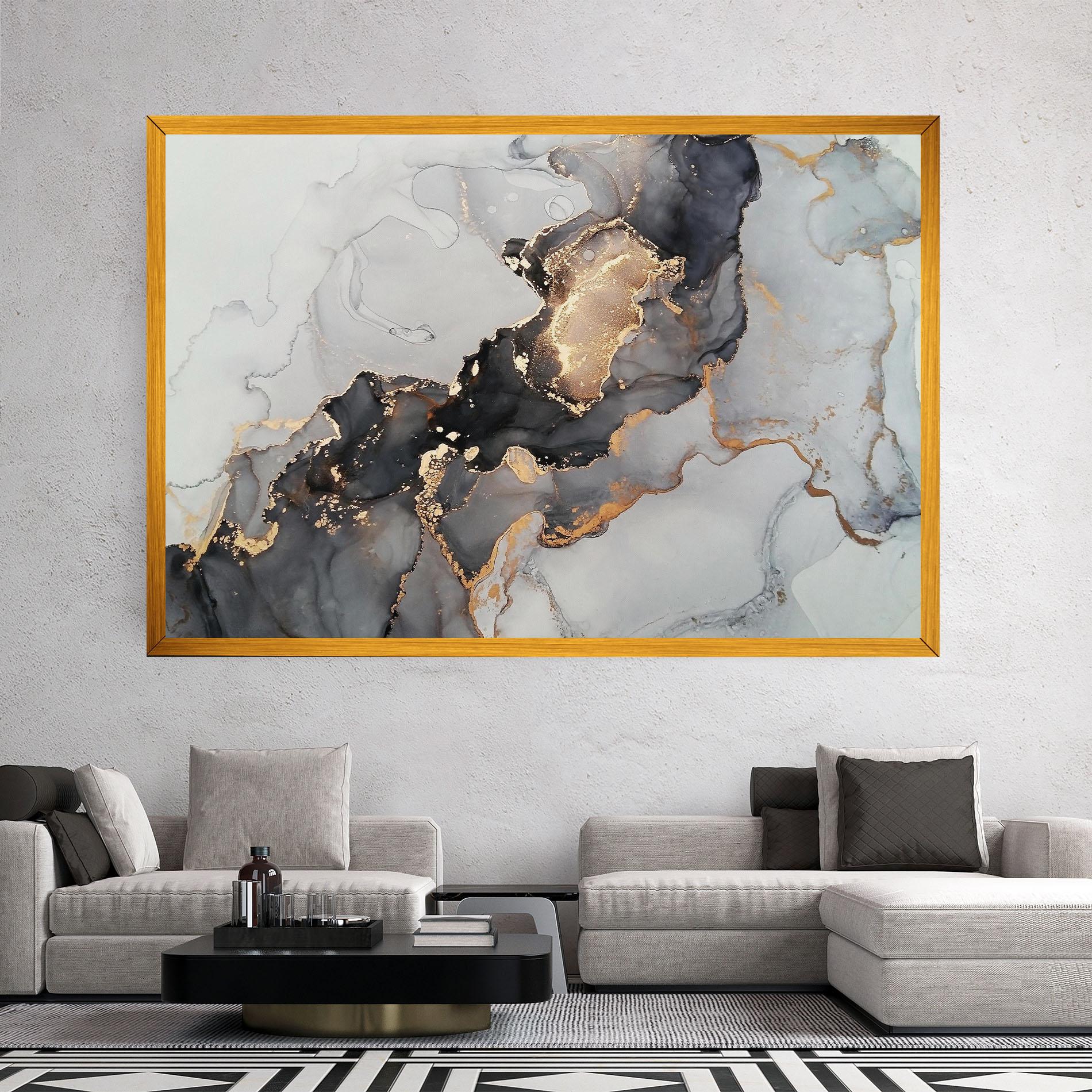 Obraz na Płótnie Marble Shades mockup 2