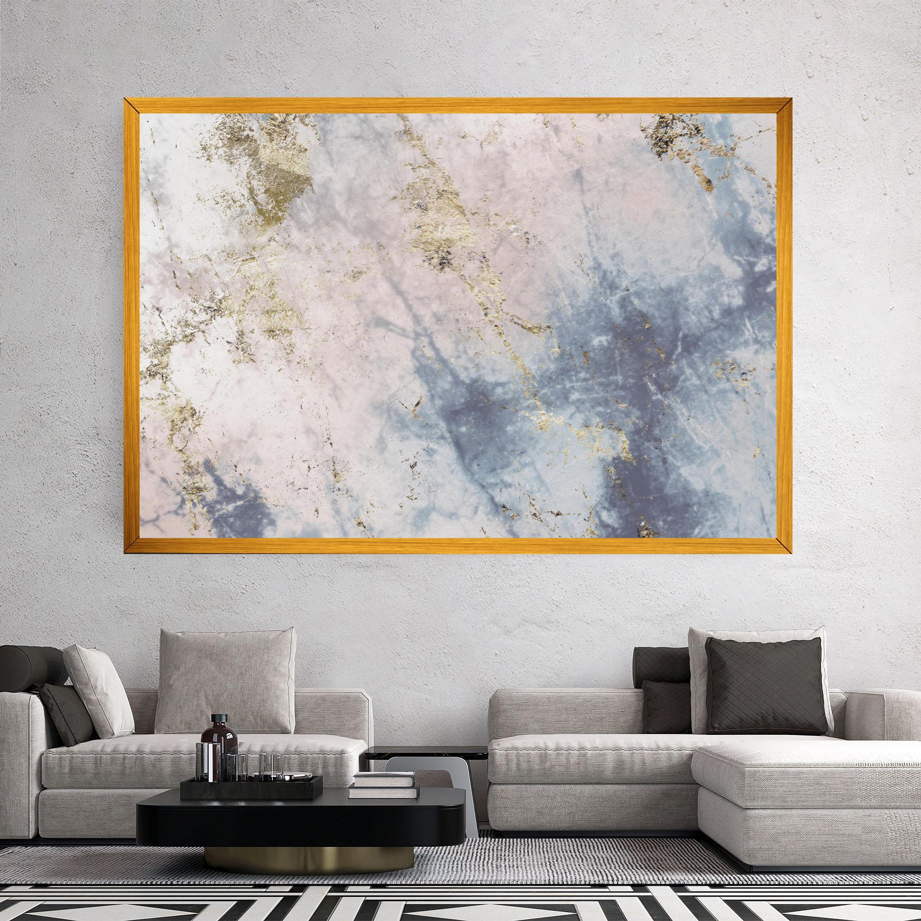 Obraz na Płótnie Pink Blue Marble mockup 2