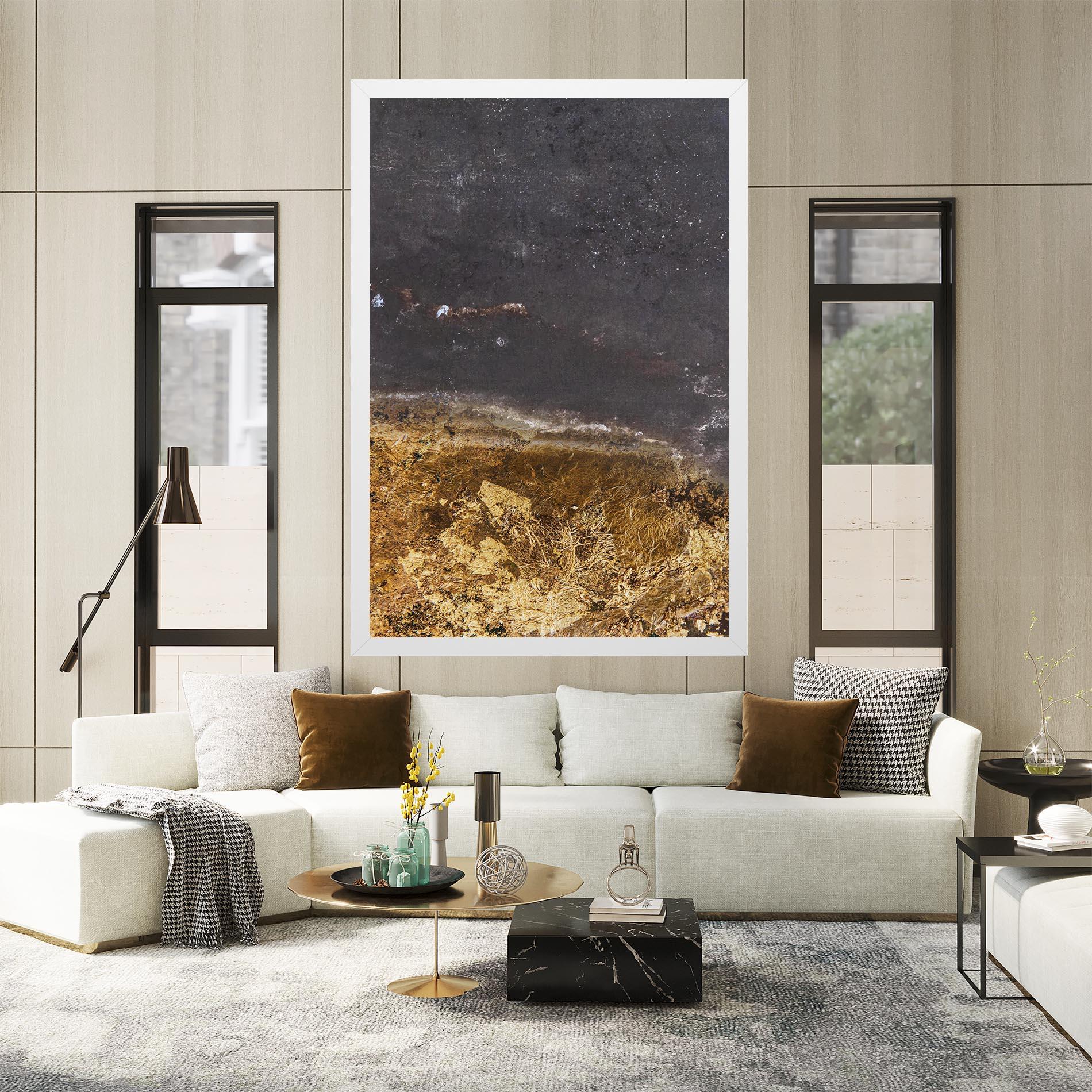 Obraz na Płótnie Gold Dark Grey mockup 2